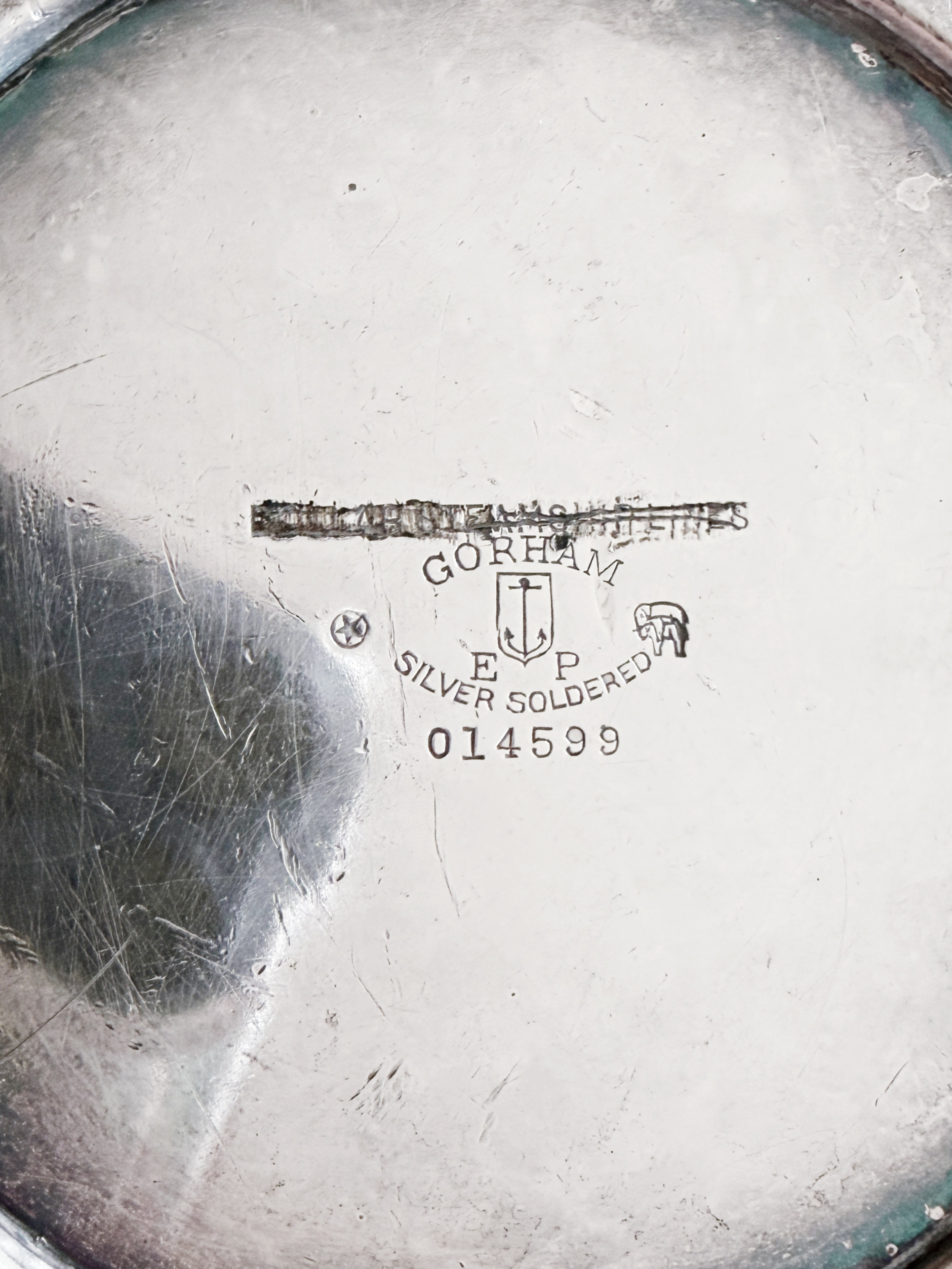 1930 Silver Plated Vase from Dollar Steamship Lines