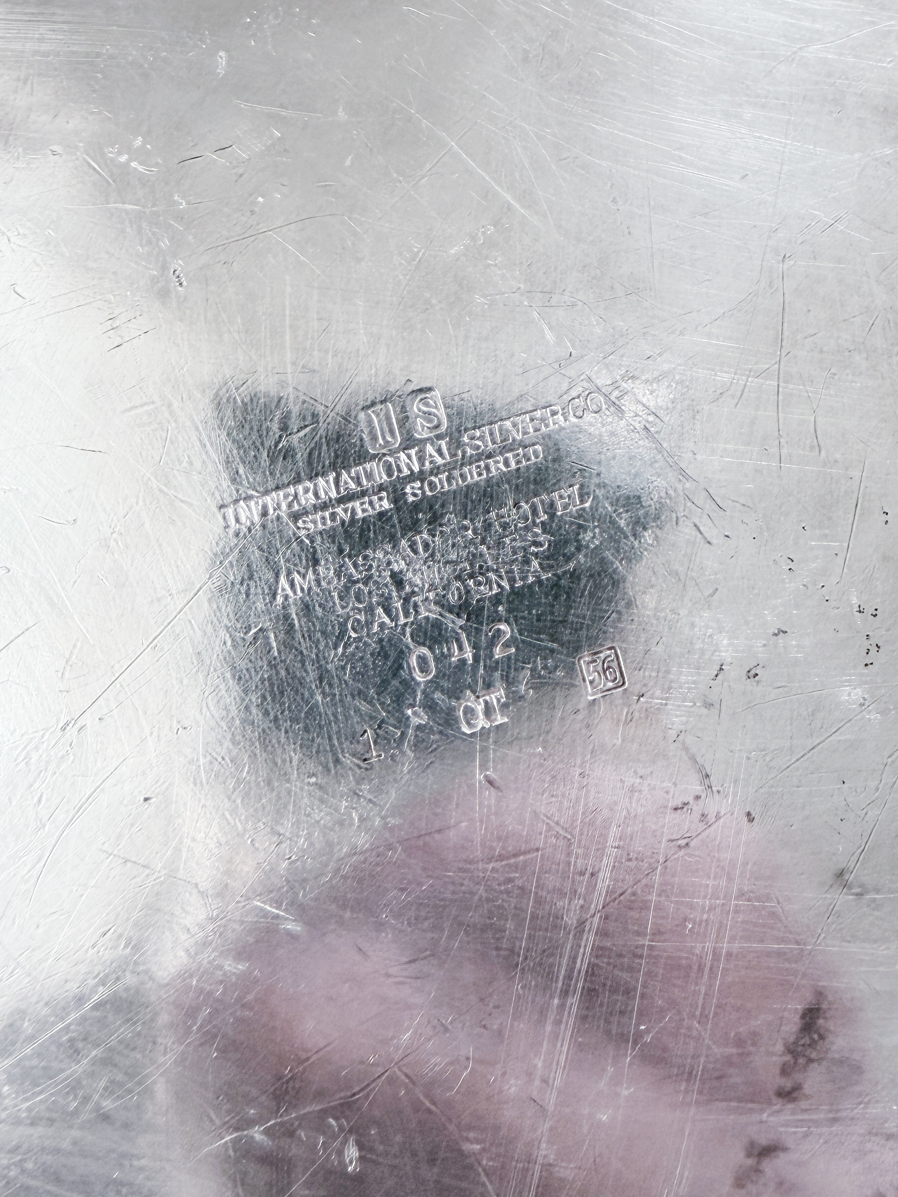 1956 Silver Plated Champagne Bucket from The Ambassador Hotel in Los Angeles