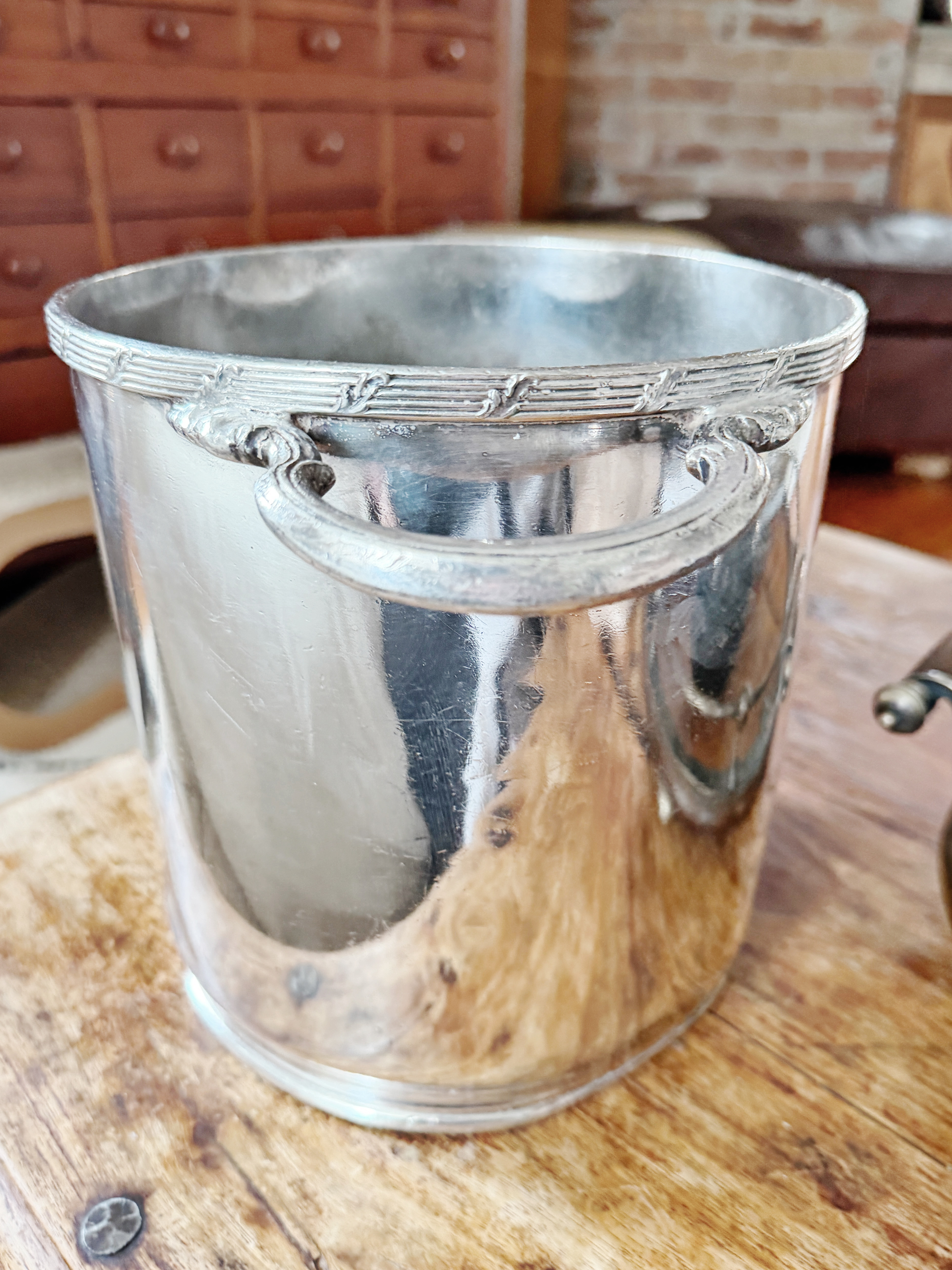 1960 Silver Plated Champagne Bucket from The Dunes Las Vegas