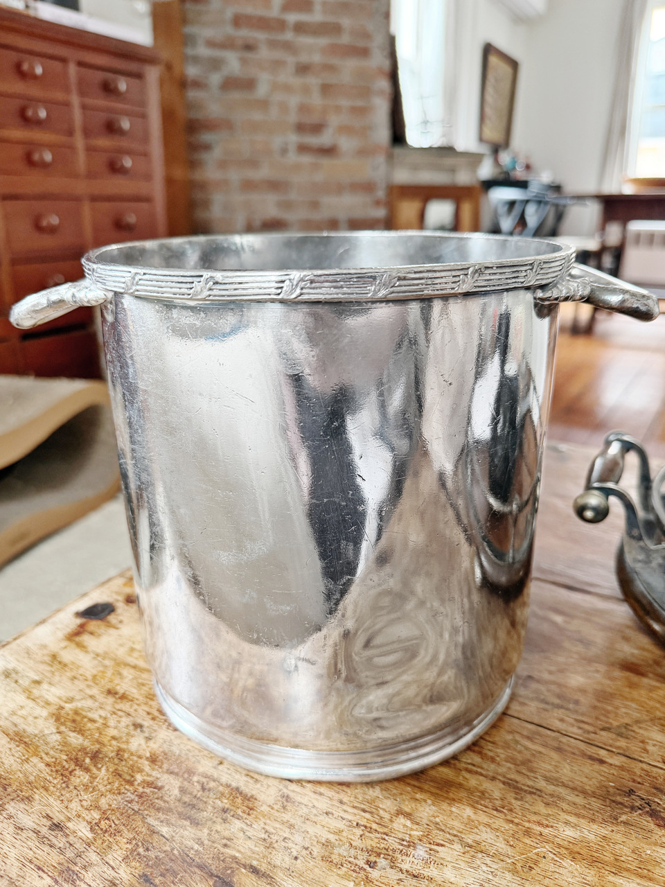 1960 Silver Plated Champagne Bucket from The Dunes Las Vegas