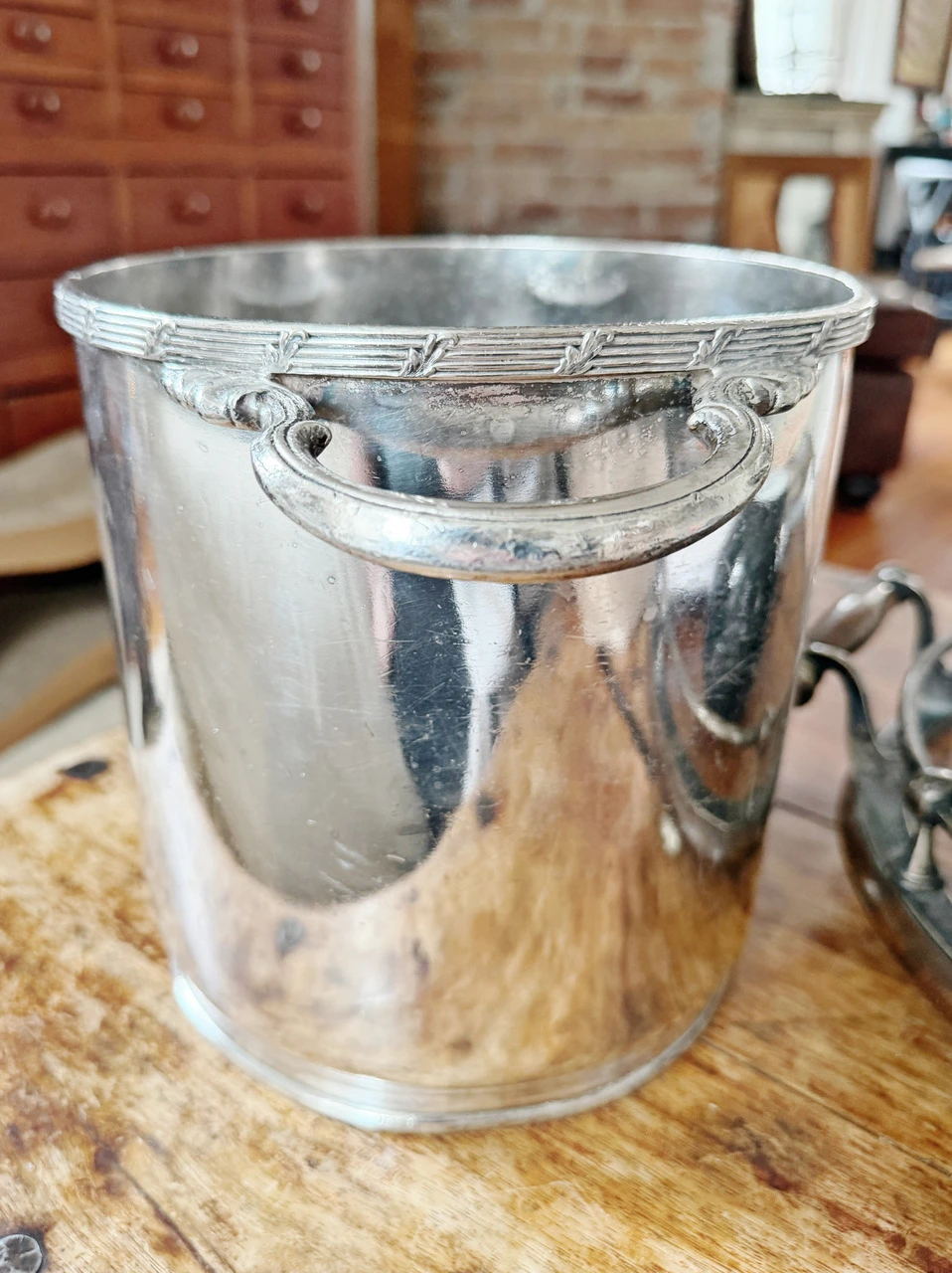1960 Silver Plated Champagne Bucket from The Dunes Las Vegas