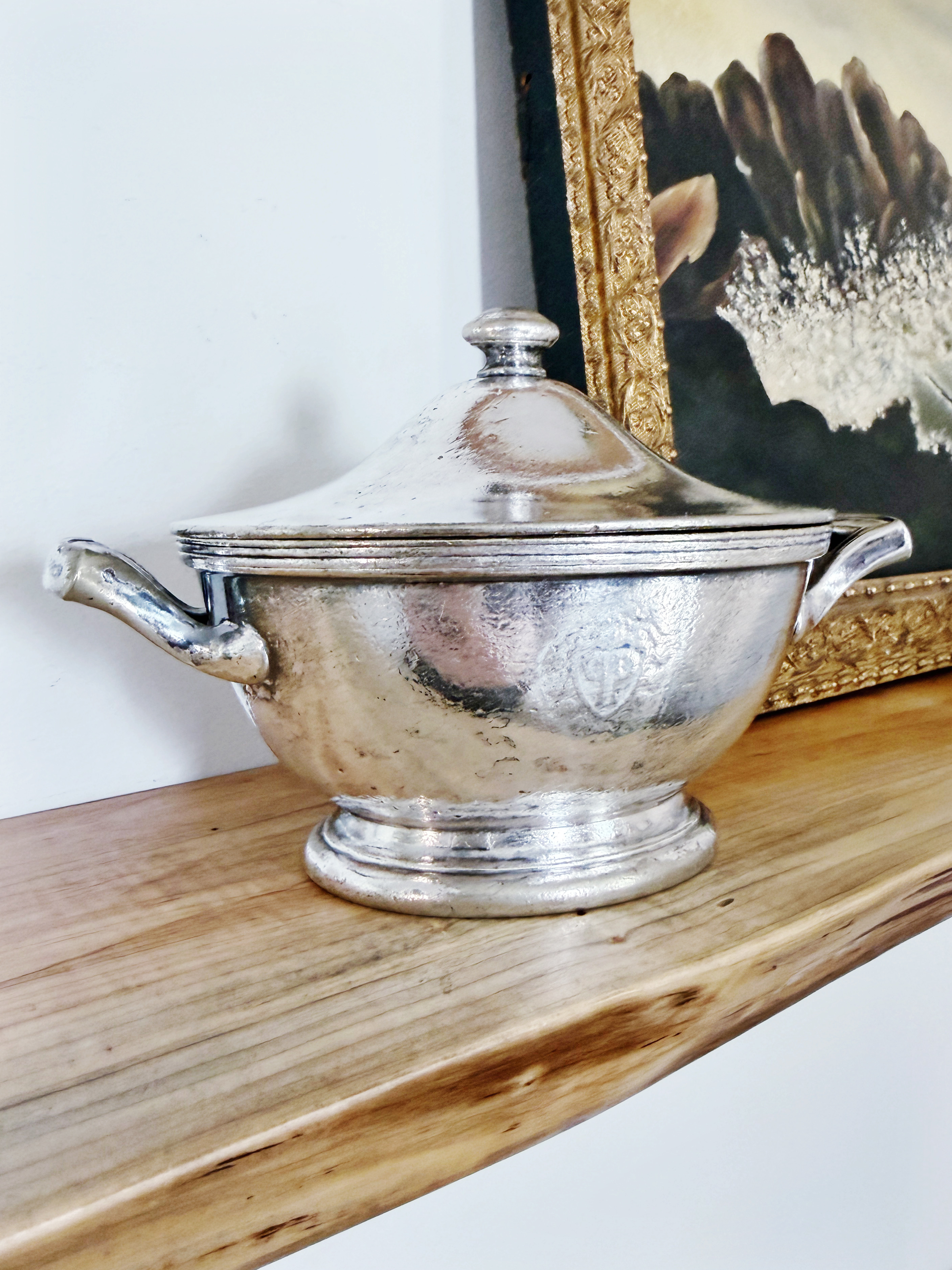 1950s Silver Plated Sugar Bowl from The Plaza Hotel NYC