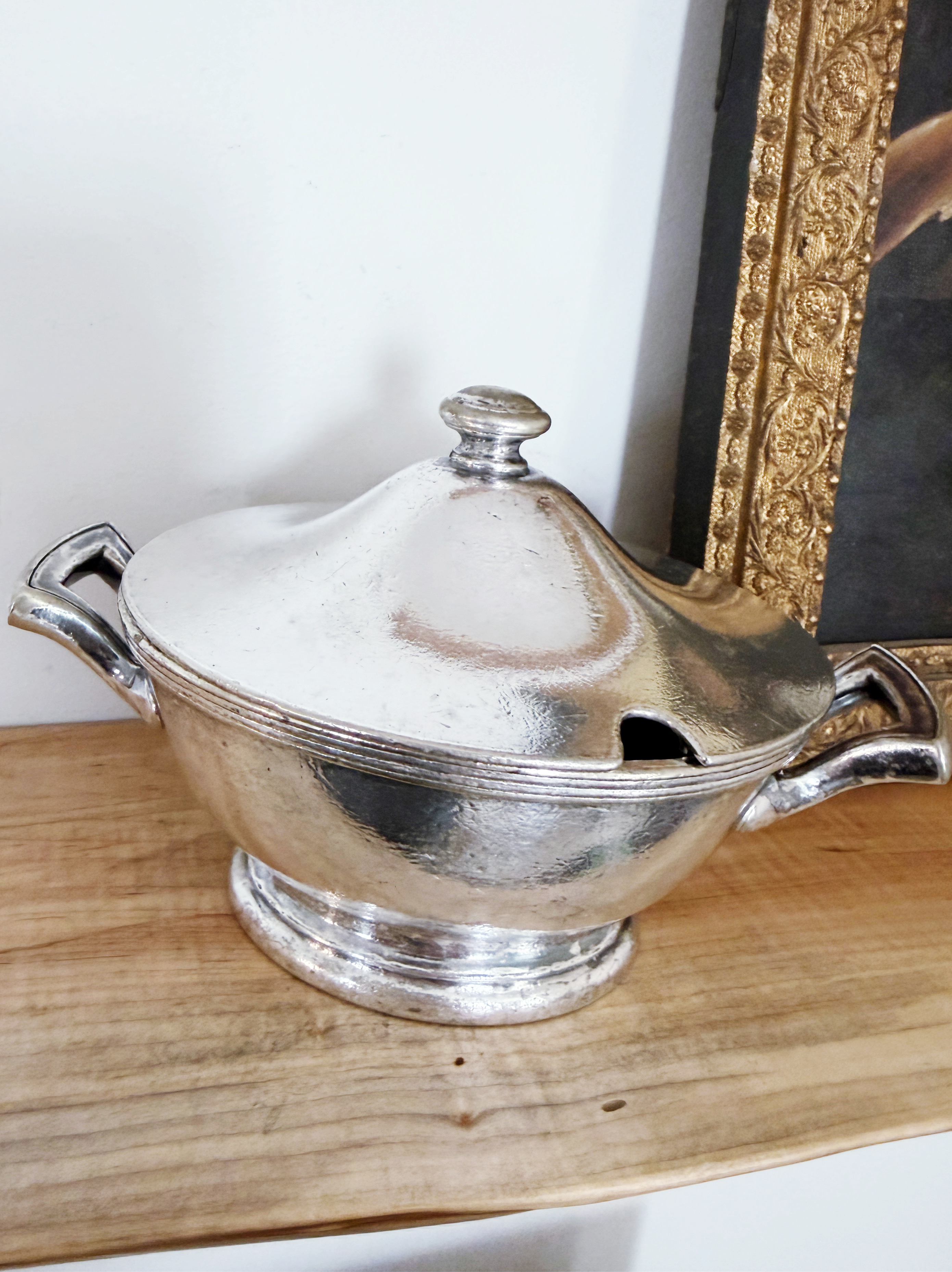 1950s Silver Plated Sugar Bowl from The Plaza Hotel NYC