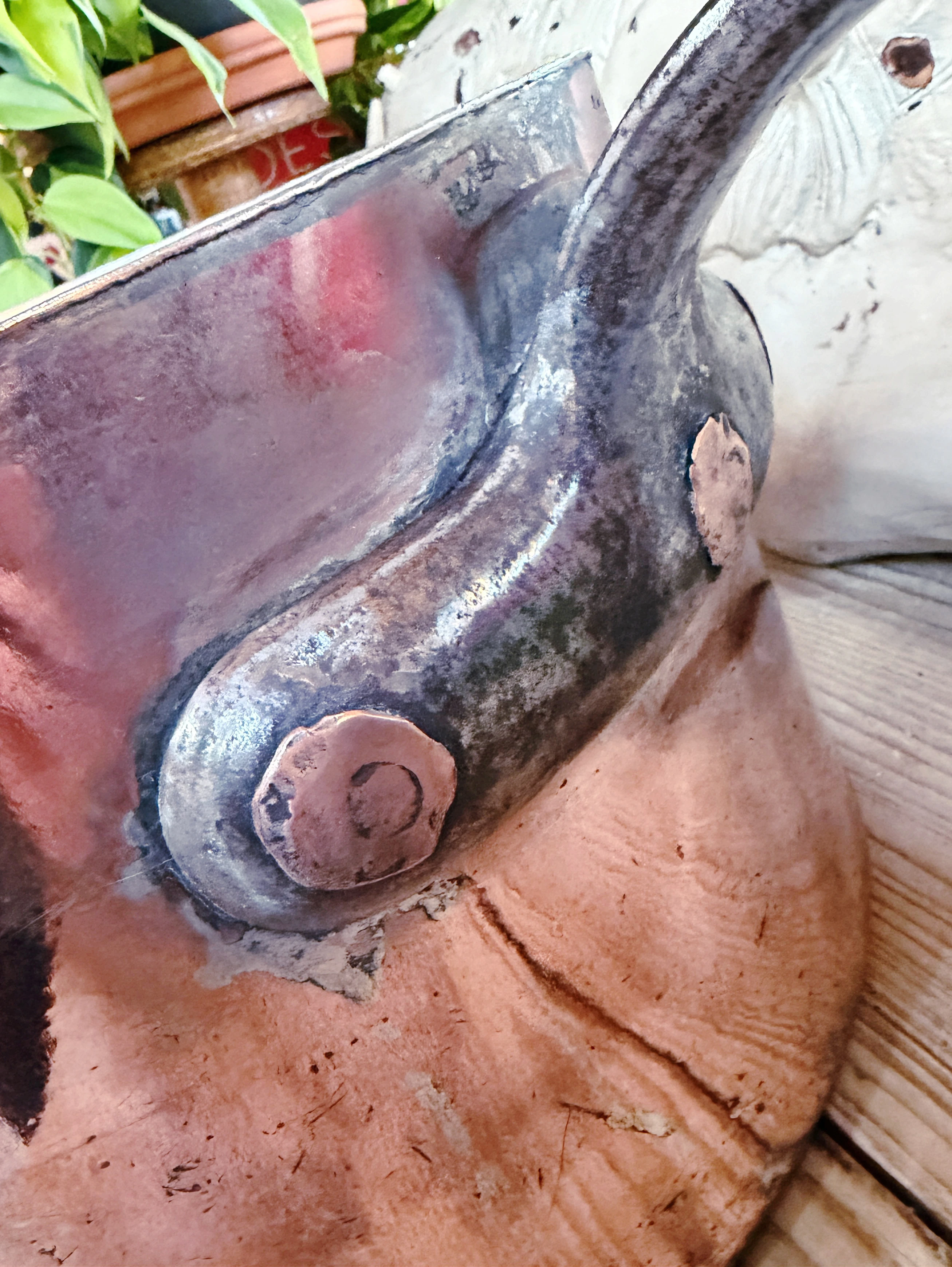 Antique Duparquet Copper Pot from Cafe Savarin and B&O Railroad