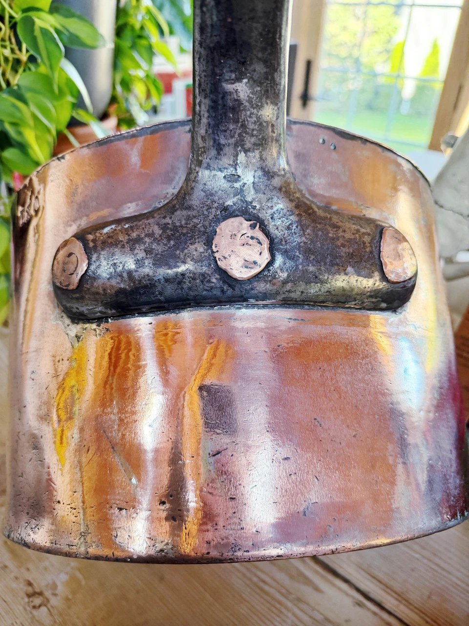 Antique Duparquet Copper Pot from Cafe Savarin and B&O Railroad