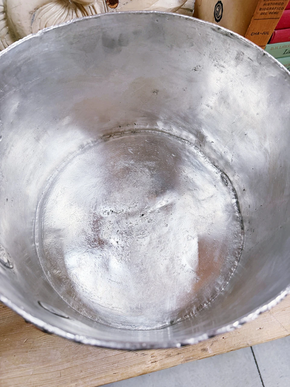 Antique Duparquet Copper Pot from Cafe Savarin and B&O Railroad