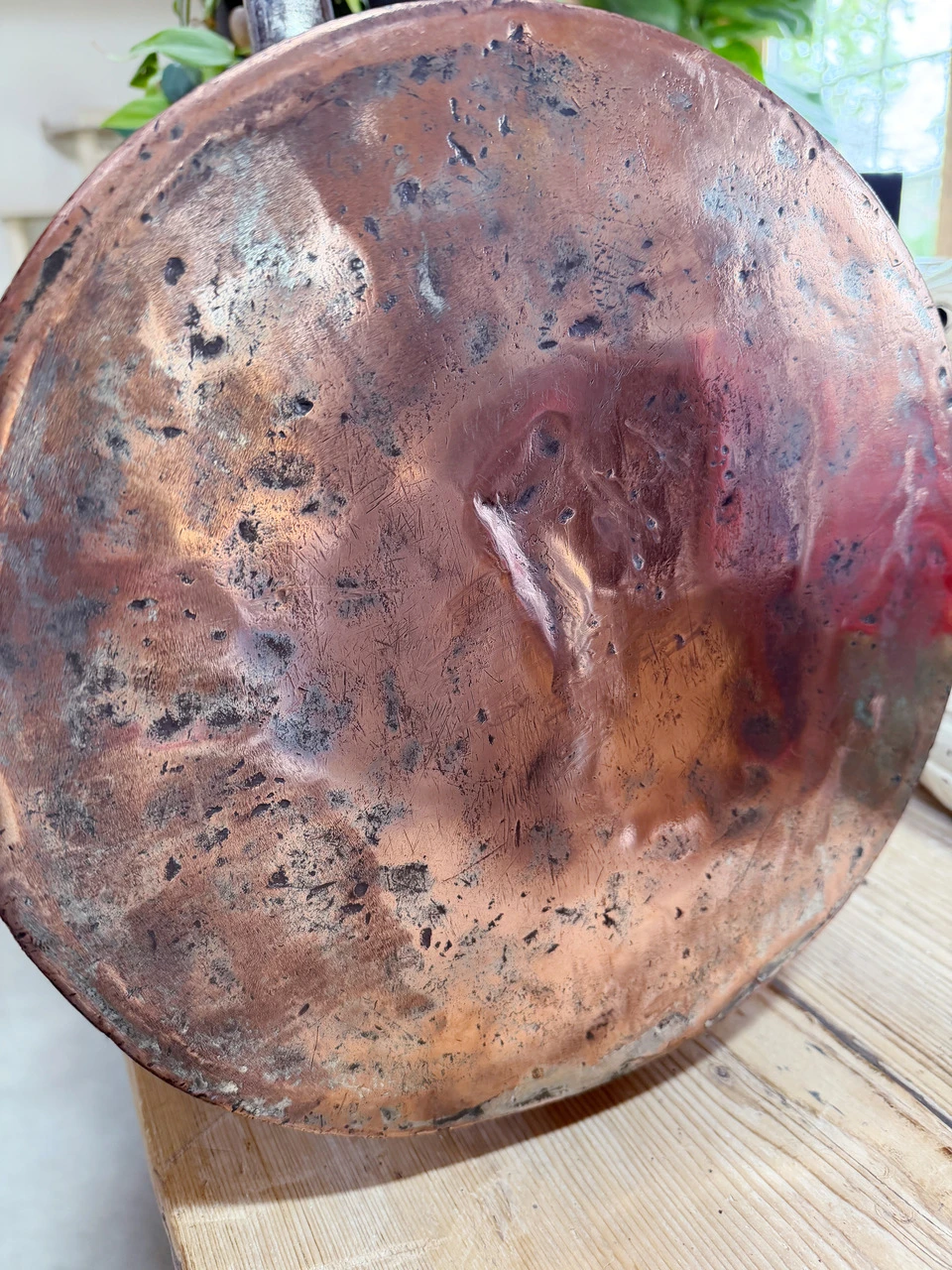 Antique Duparquet Copper Pot from Cafe Savarin and B&O Railroad