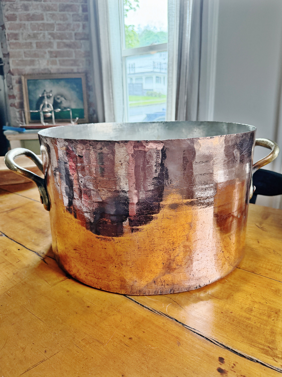 Massive Antique English Copper Pot from Brown's Hotel London