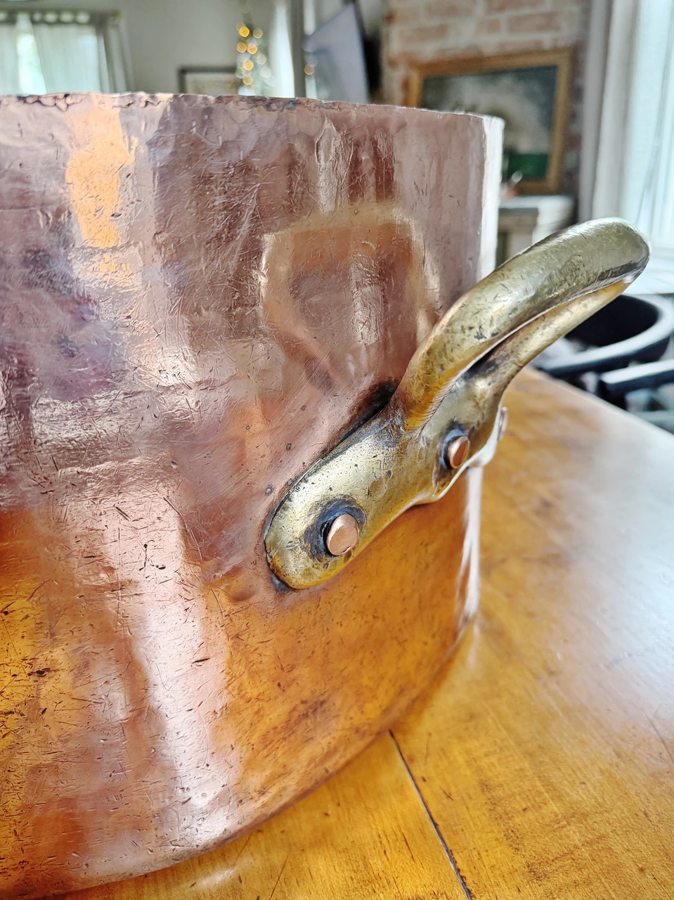 Massive Antique English Copper Pot from Brown's Hotel London