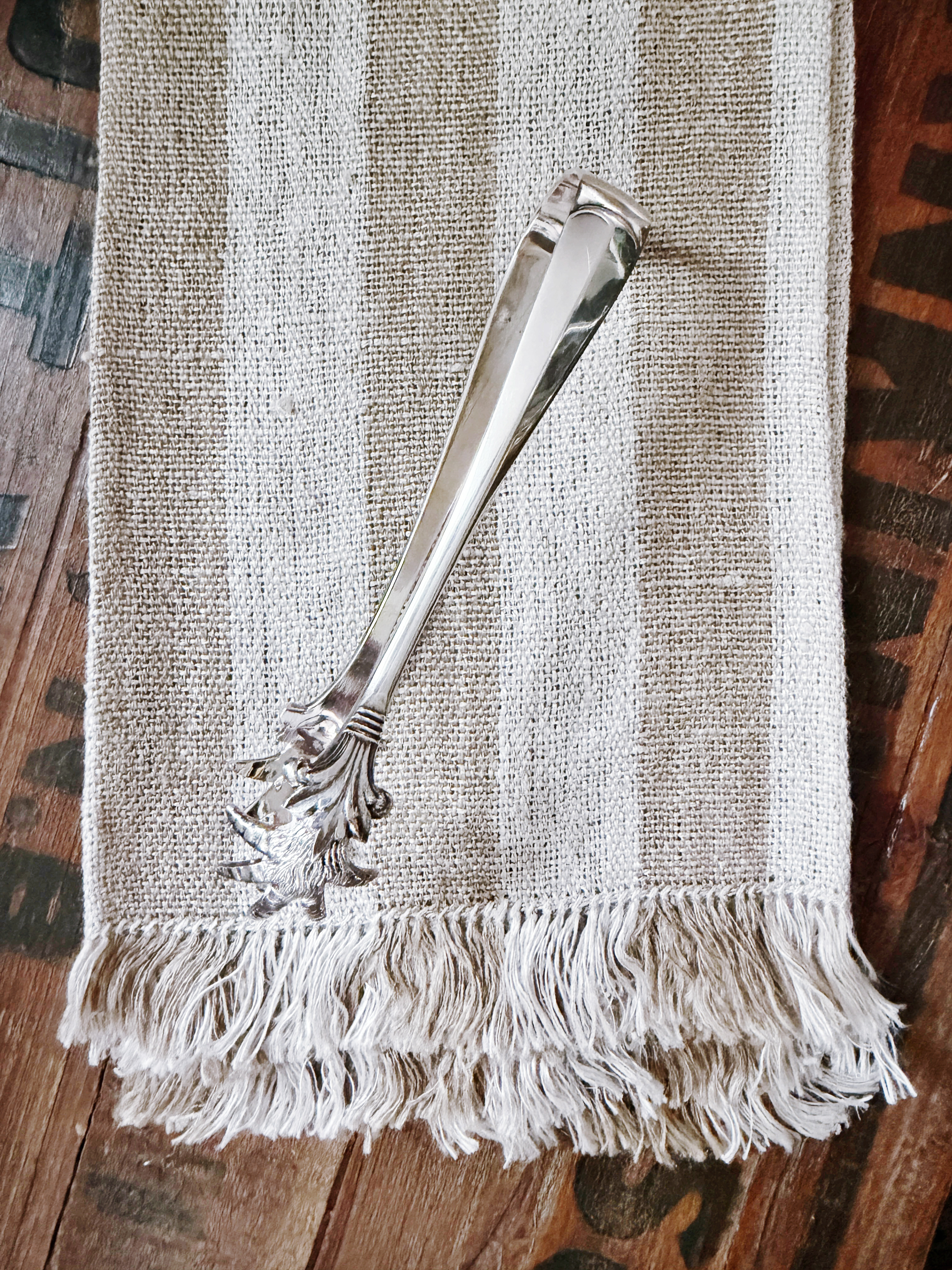 Vintage Asprey & Co Sterling Silver Ice Tongs