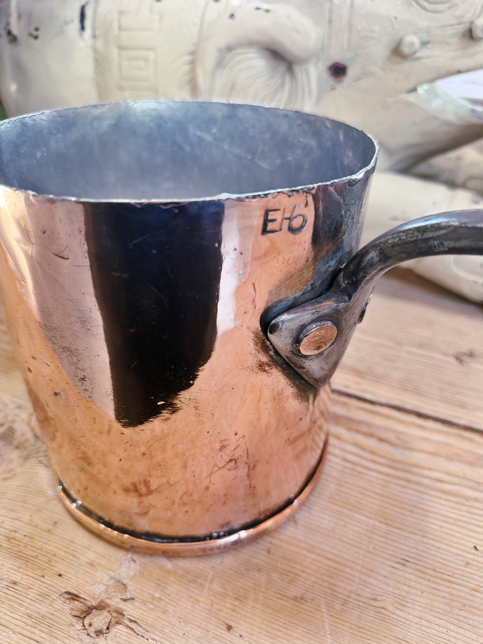 Antique English Benham & Froud Midland Railway Hotels Copper Pot