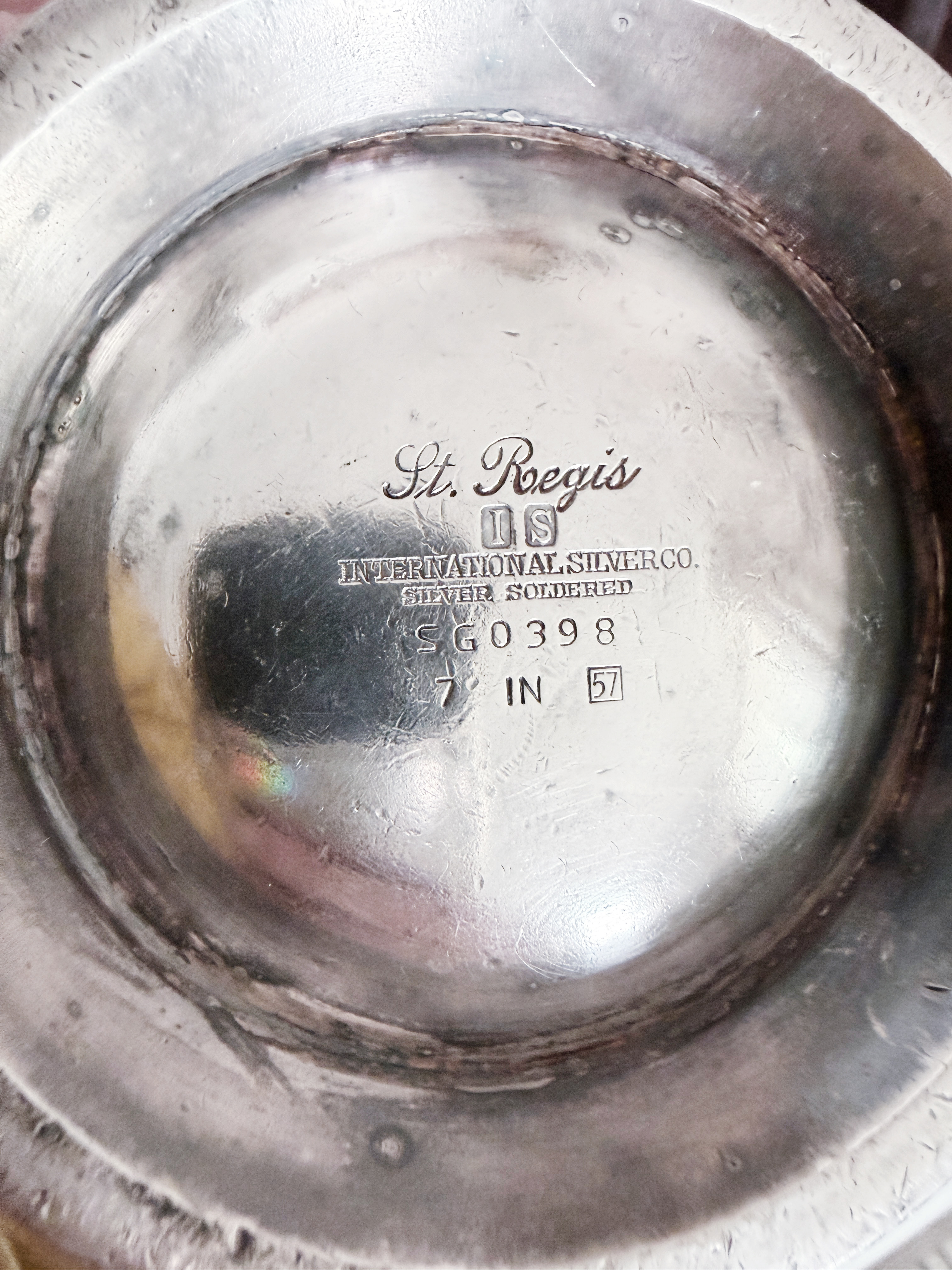 1957 Silver Bowl from The St Regis Hotel NYC