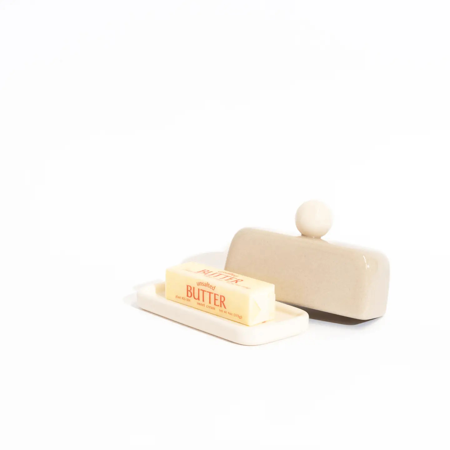 Stoneware Butter Dish