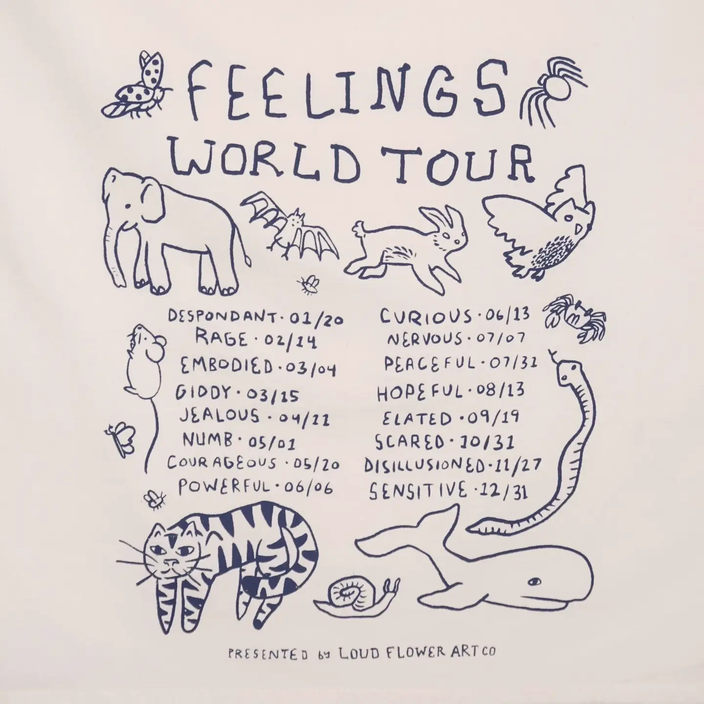 Feelings World Tour Kitchen Tea Towel