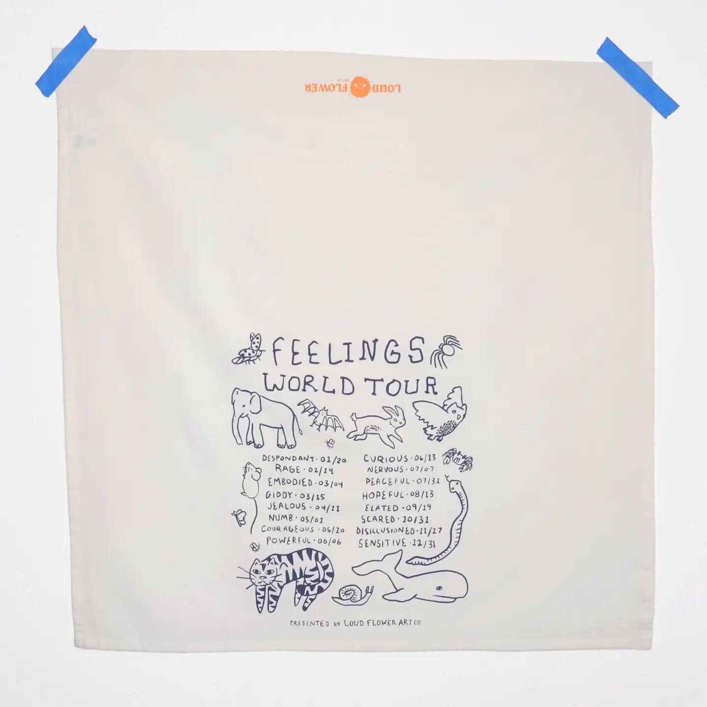 Feelings World Tour Kitchen Tea Towel