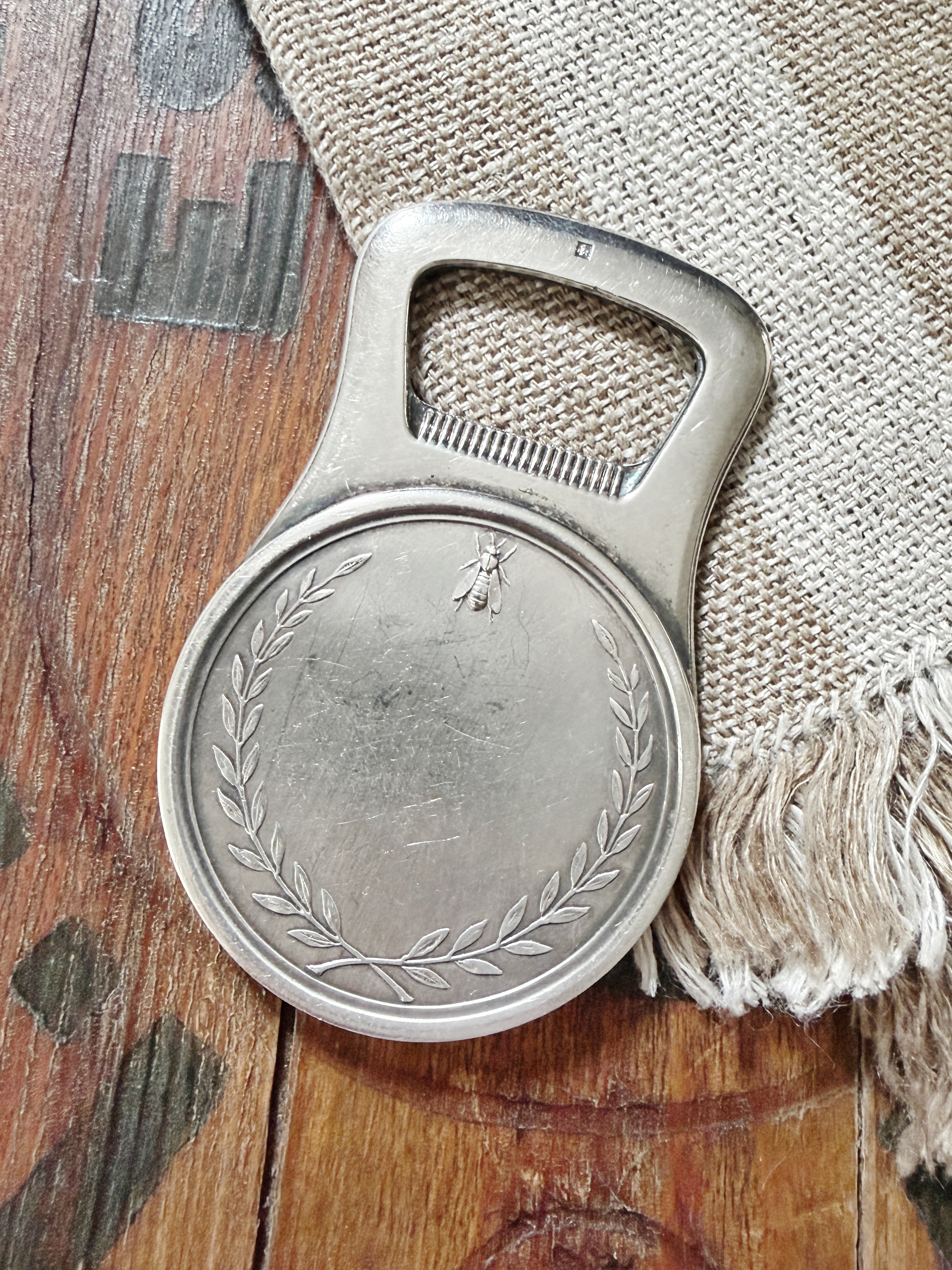 Vintage Christofle Silver Plated Napoleon Bottle Opener