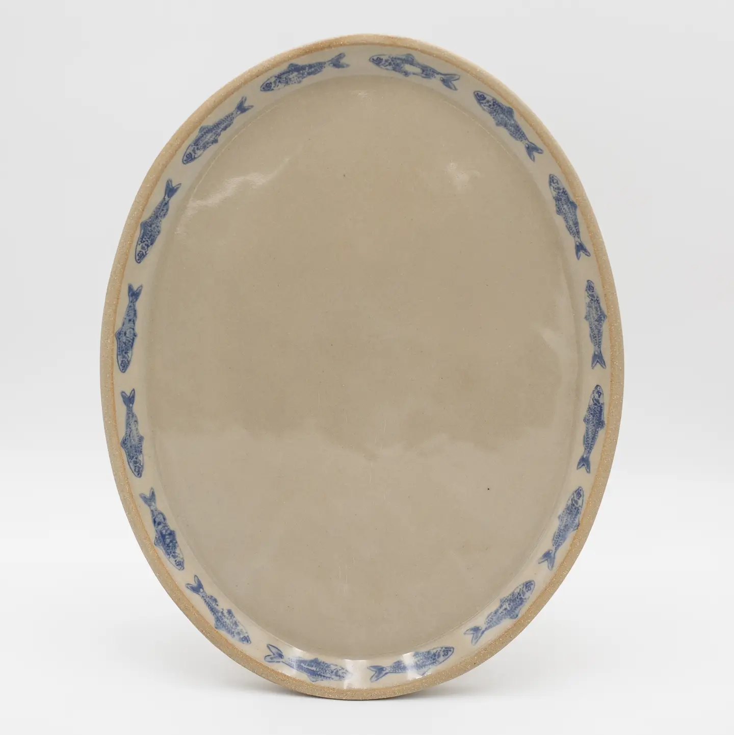 Blue Sardine Handmade Ceramic Platter