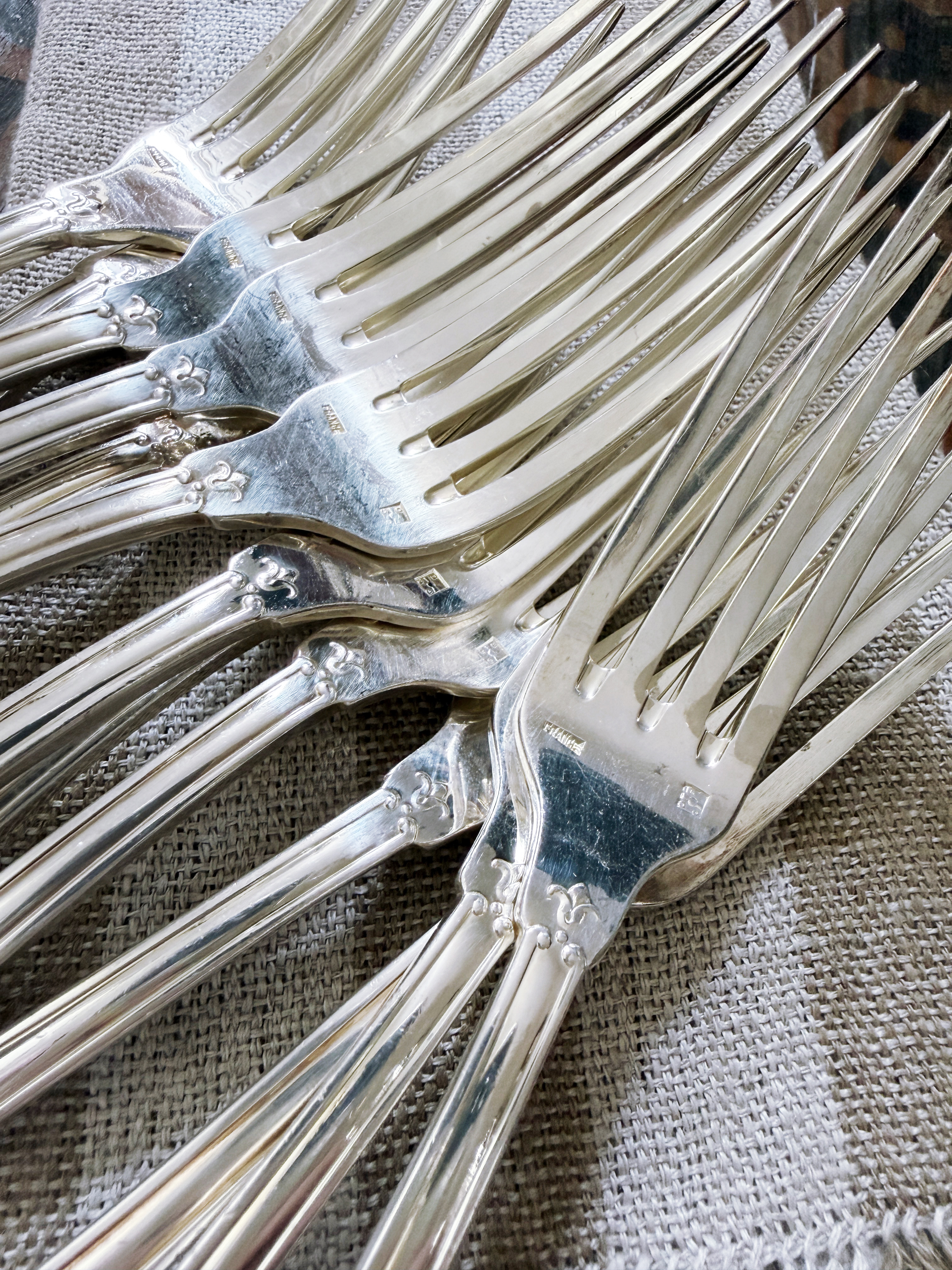 Set of 12 Silver Plated Tiffany & Co for St Regis Hotel Forks