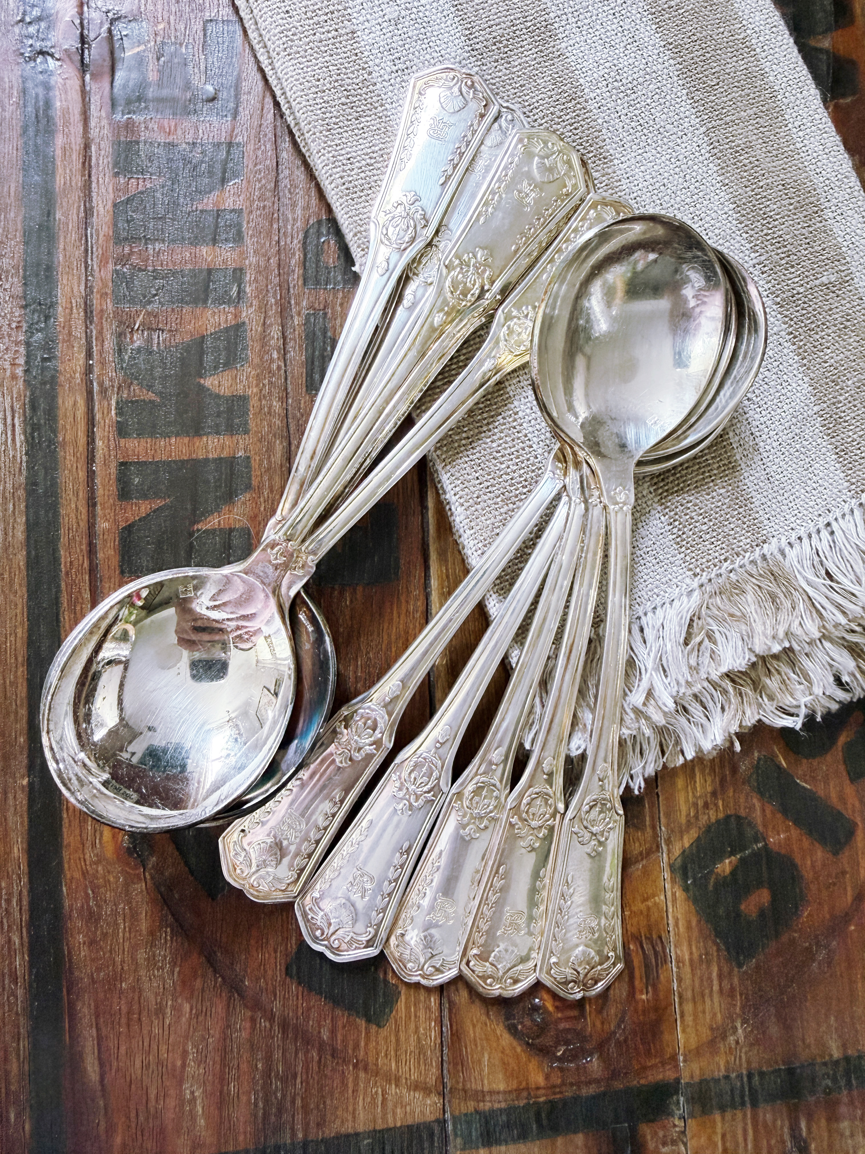 Set of 10 Tiffany & Co for St Regis Hotel Soup Spoons - Batterby House