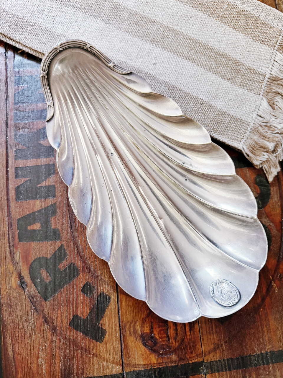 1917 Silver Plated Ice Cream Dish from The Victor Hugo Los Angeles