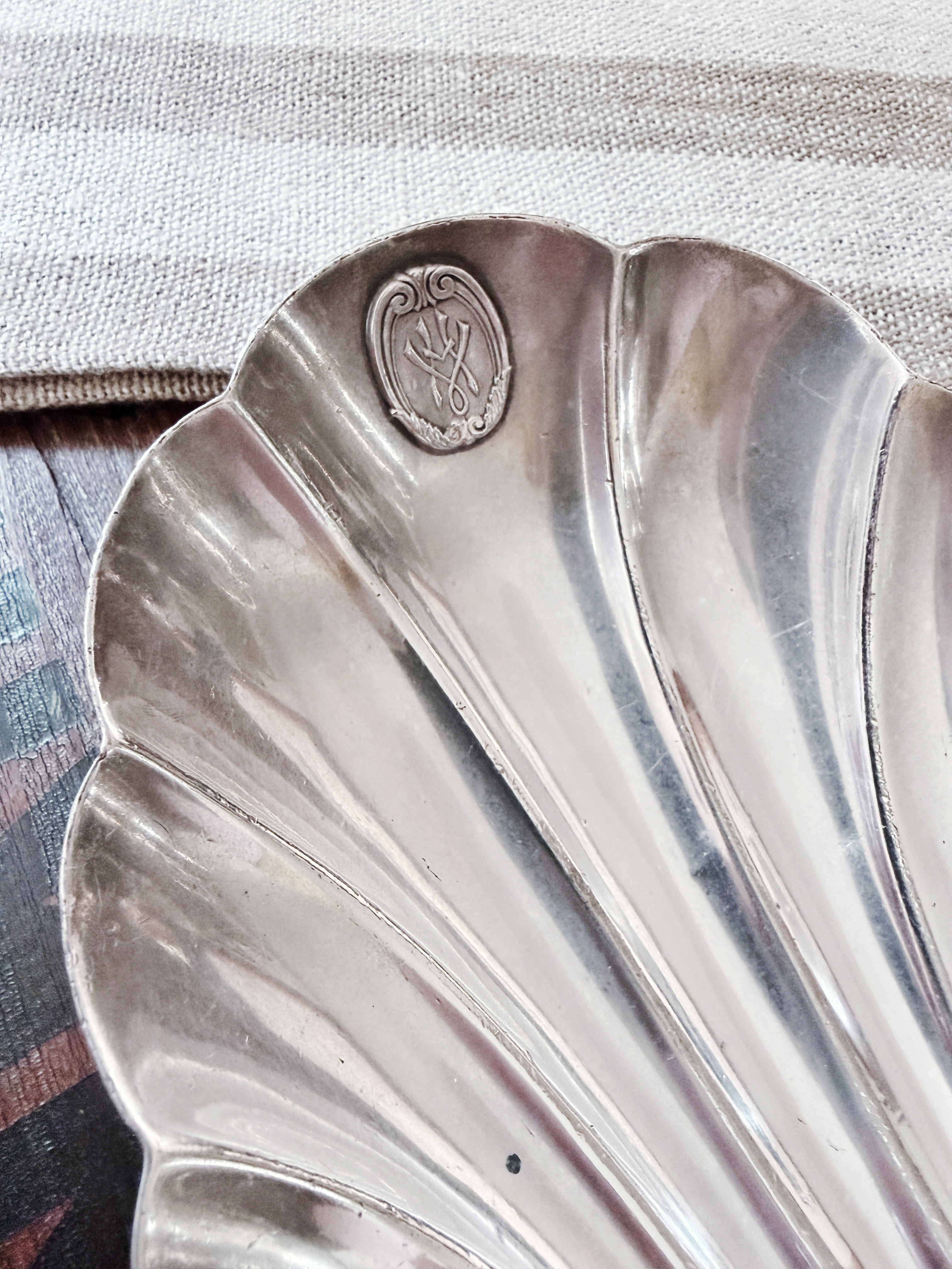 1917 Silver Plated Ice Cream Dish from The Victor Hugo Los Angeles
