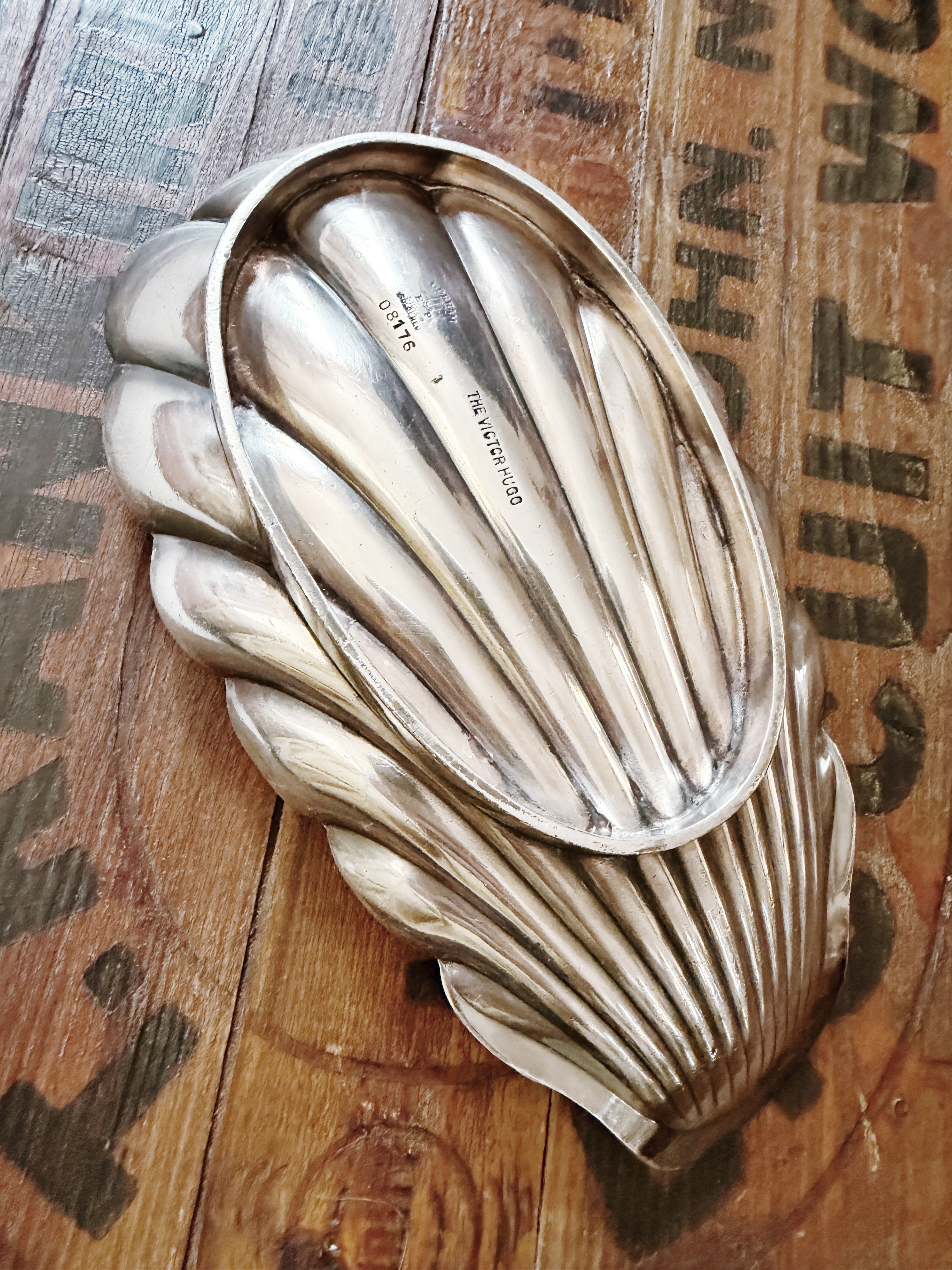 1917 Silver Plated Ice Cream Dish from The Victor Hugo Los Angeles