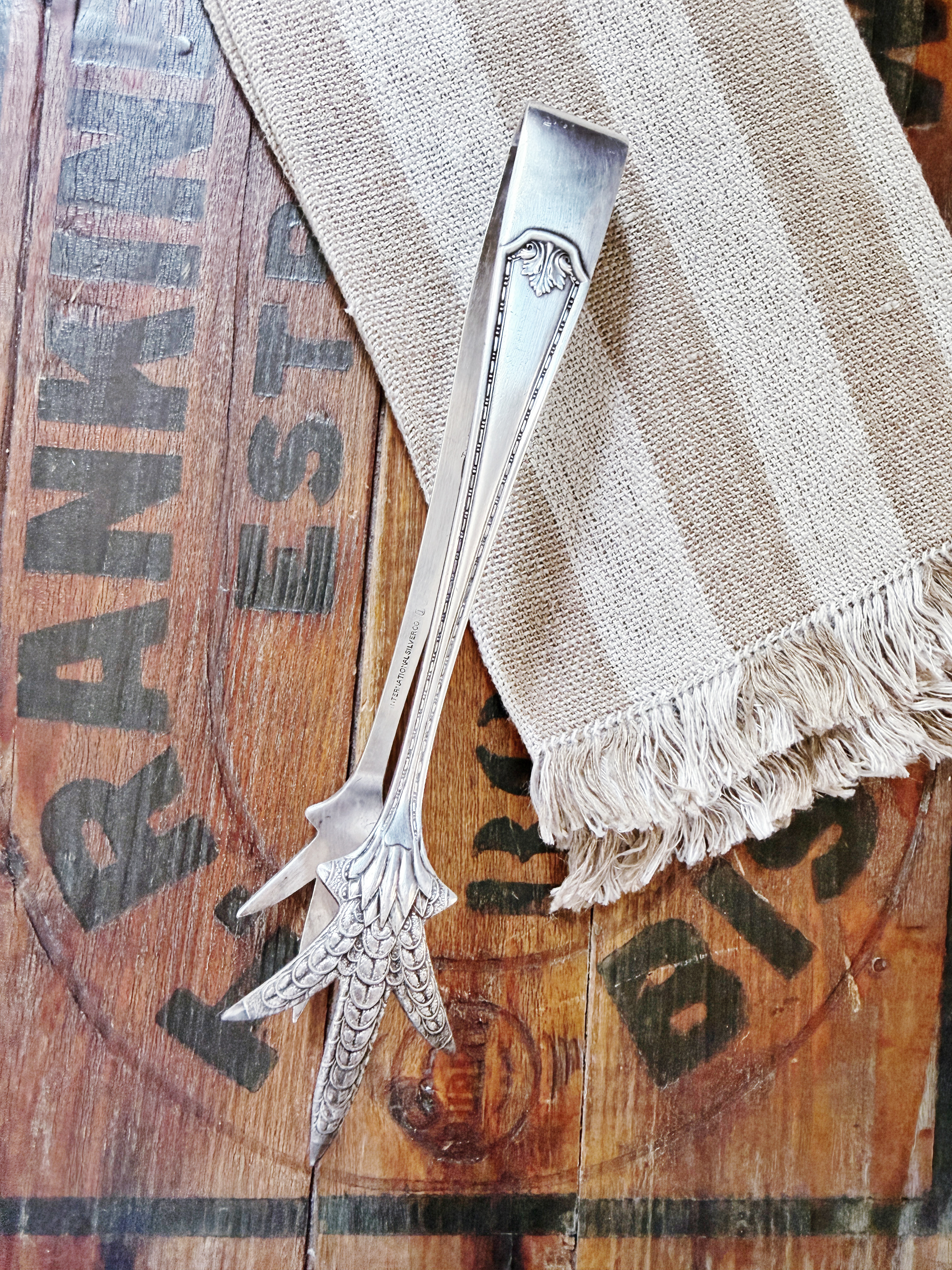 Vintage Silver Plated Pullman Company Ice Tongs