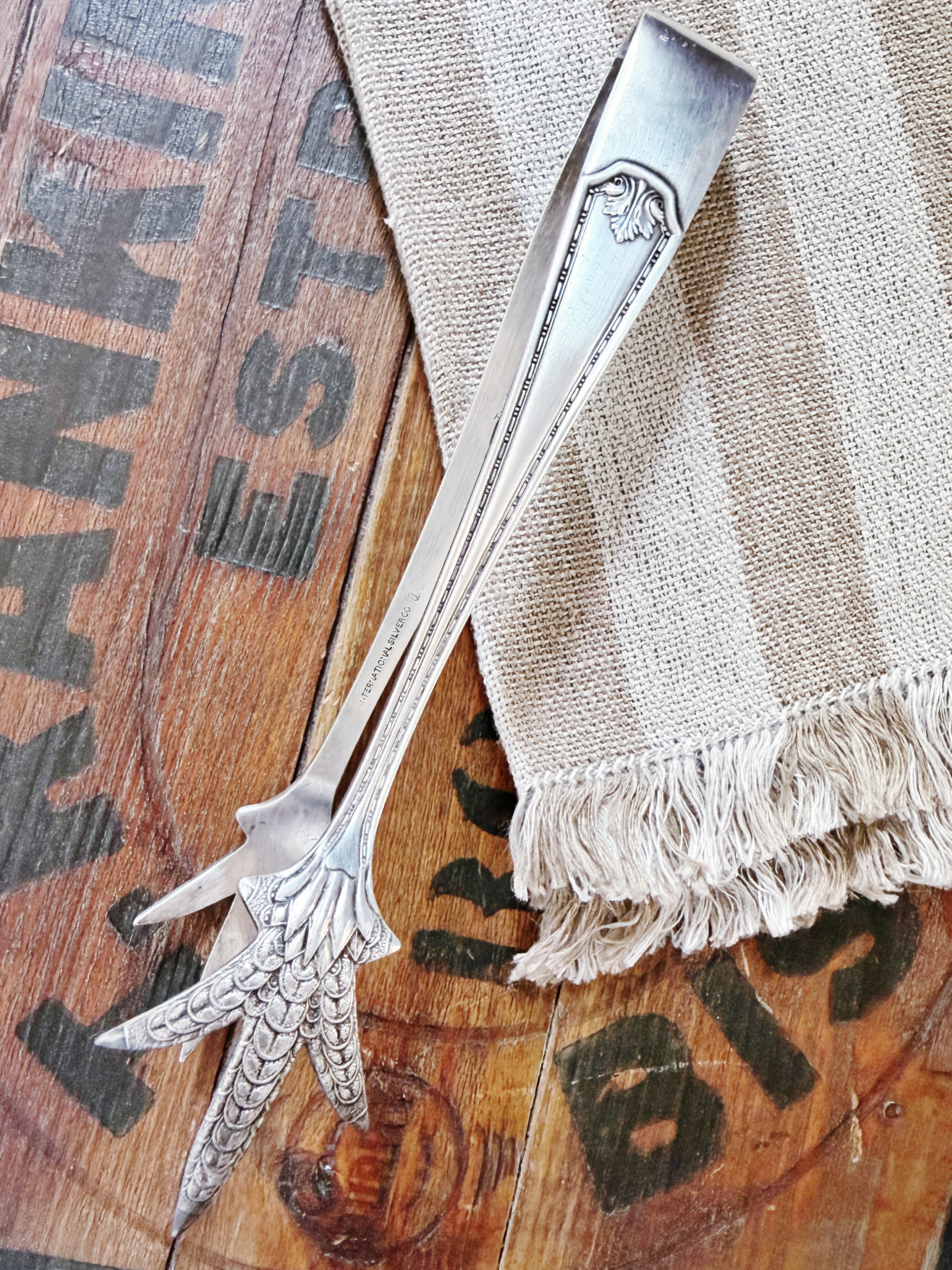 Vintage Silver Plated Pullman Company Ice Tongs