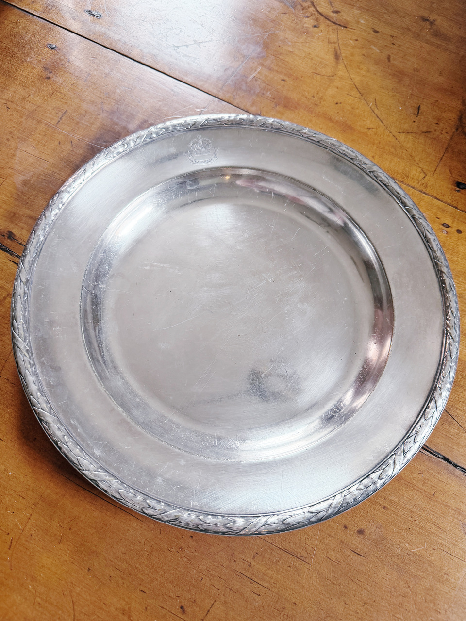 Antique Christofle Hotel Silver Serving Tray from King George’s