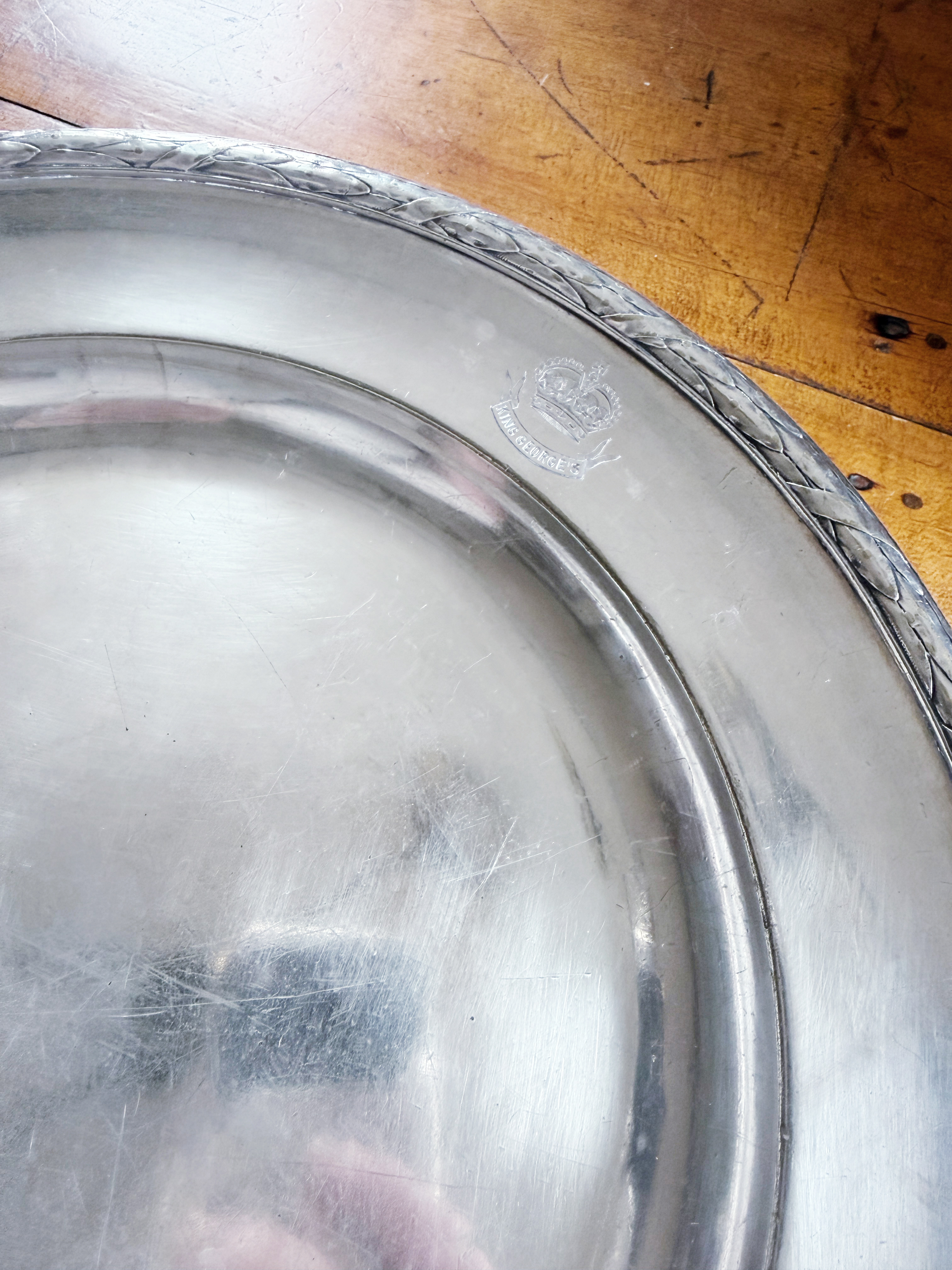 Antique Christofle Hotel Silver Serving Tray from King George’s