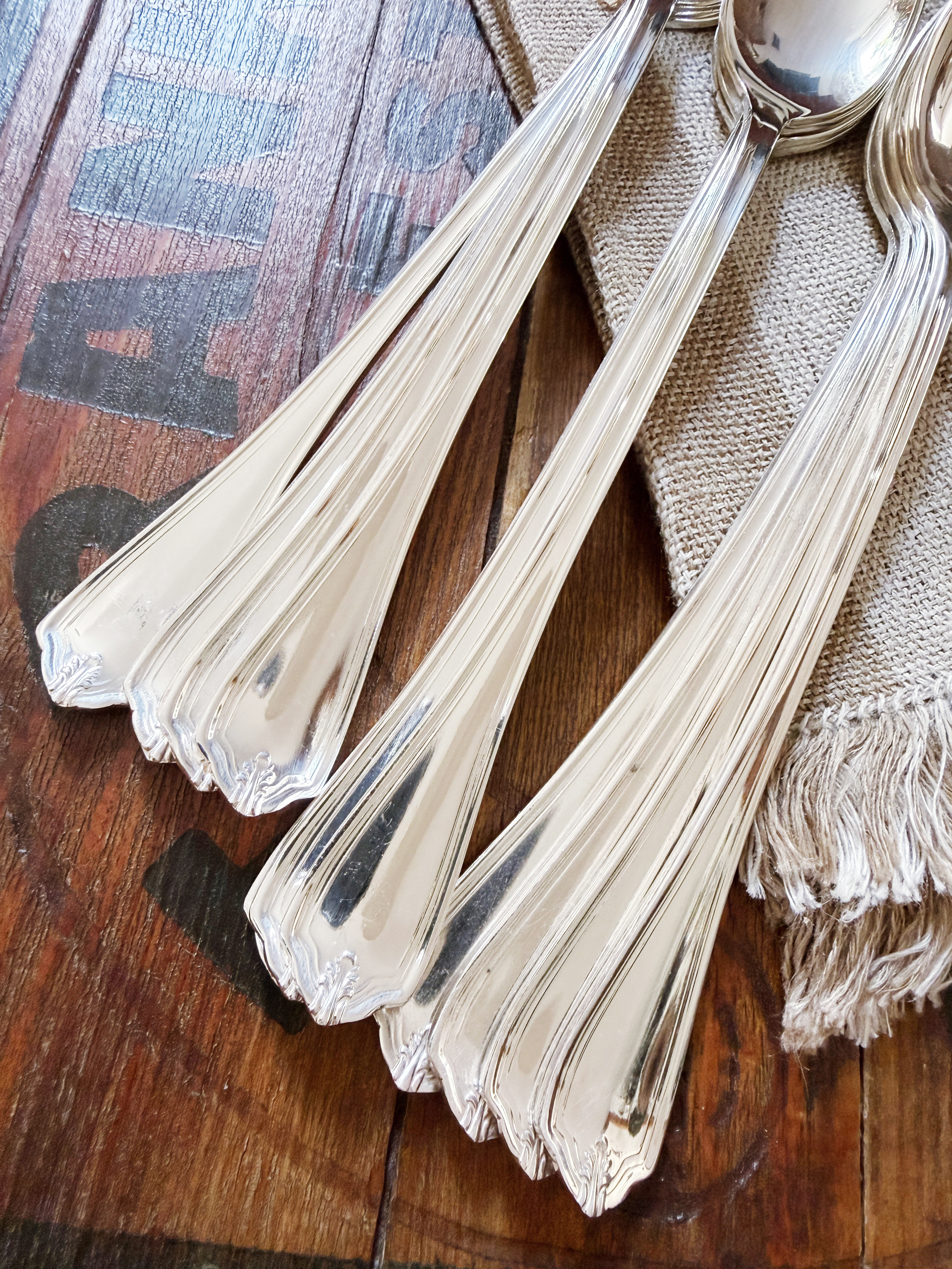 12 Vintage Silver Plated Iced Tea Spoons from the Key Biscayne Hotel Miami