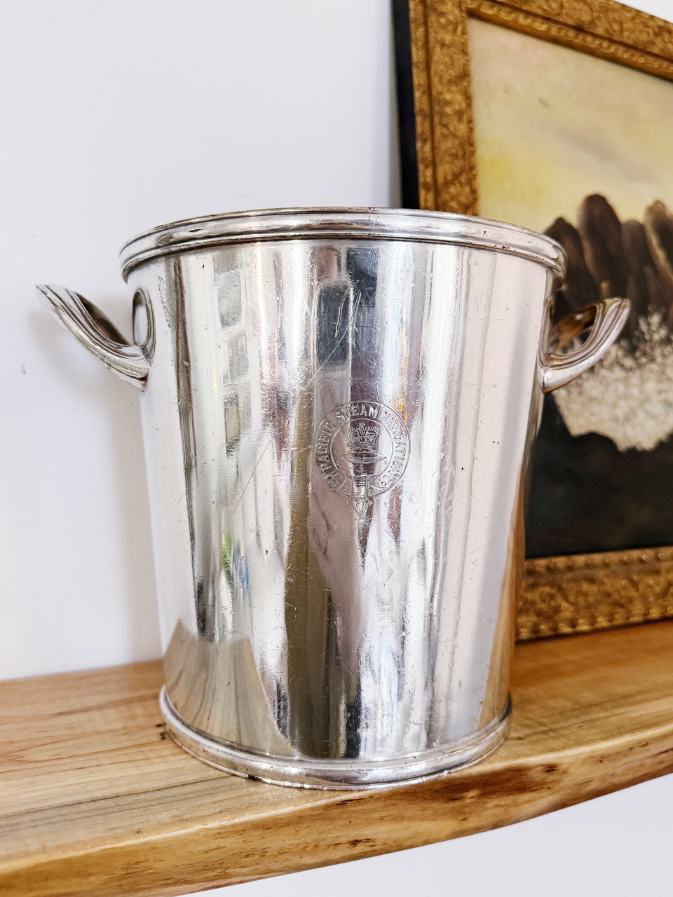 Antique Pacific Steam Navigation Co Silver Plated Wine Cooler