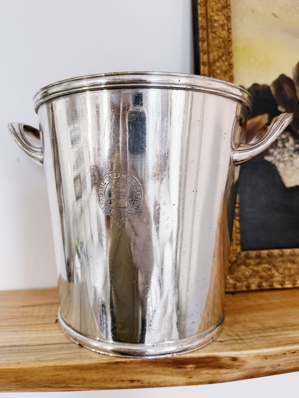 Antique Pacific Steam Navigation Co Silver Plated Wine Cooler
