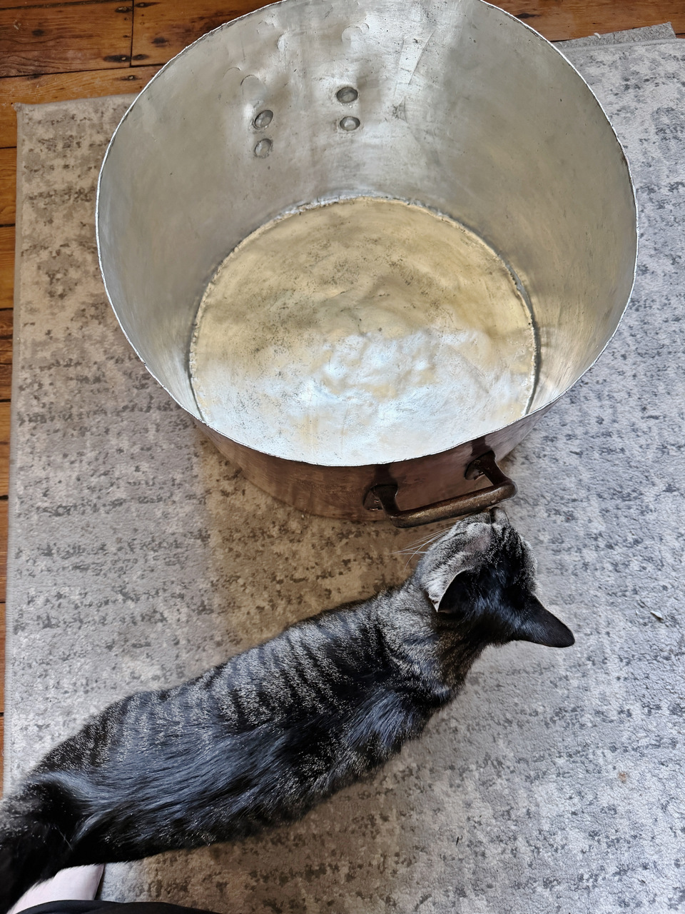 Massive Antique Mutual of NY Copper Pot from Sherrys NYC