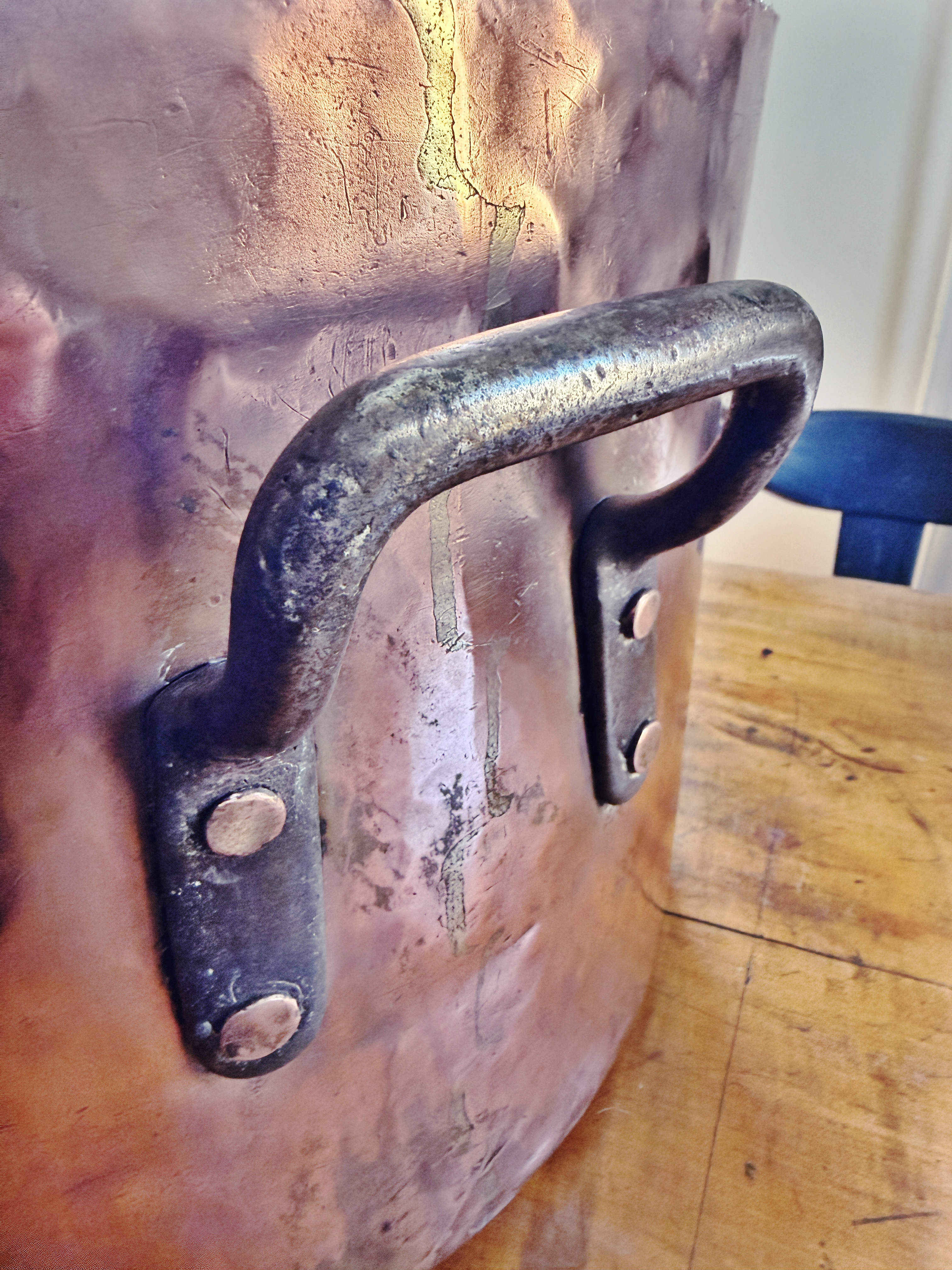 Massive Antique Mutual of NY Copper Pot from Sherrys NYC