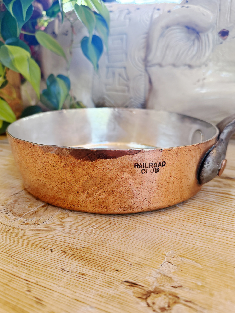 Set of 3 Mutual NY Copper Pots from The Railroad Club NYC