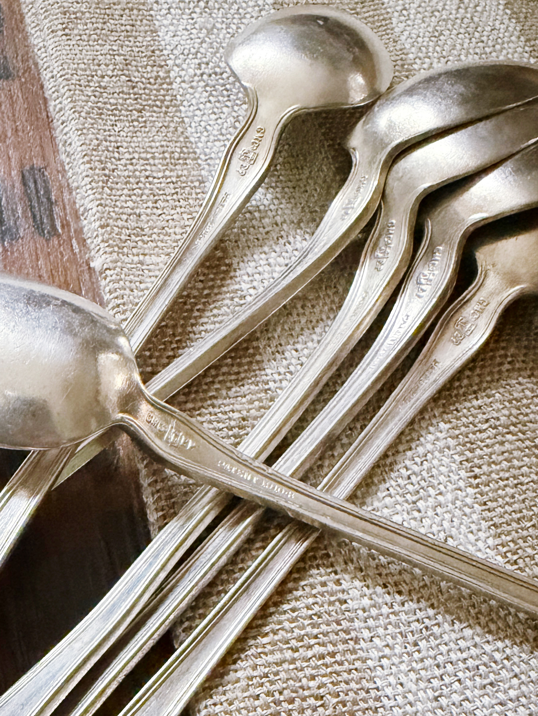 Set of 6 Silver Plated Iced Tea Spoons from The Plaza Hotel NYC