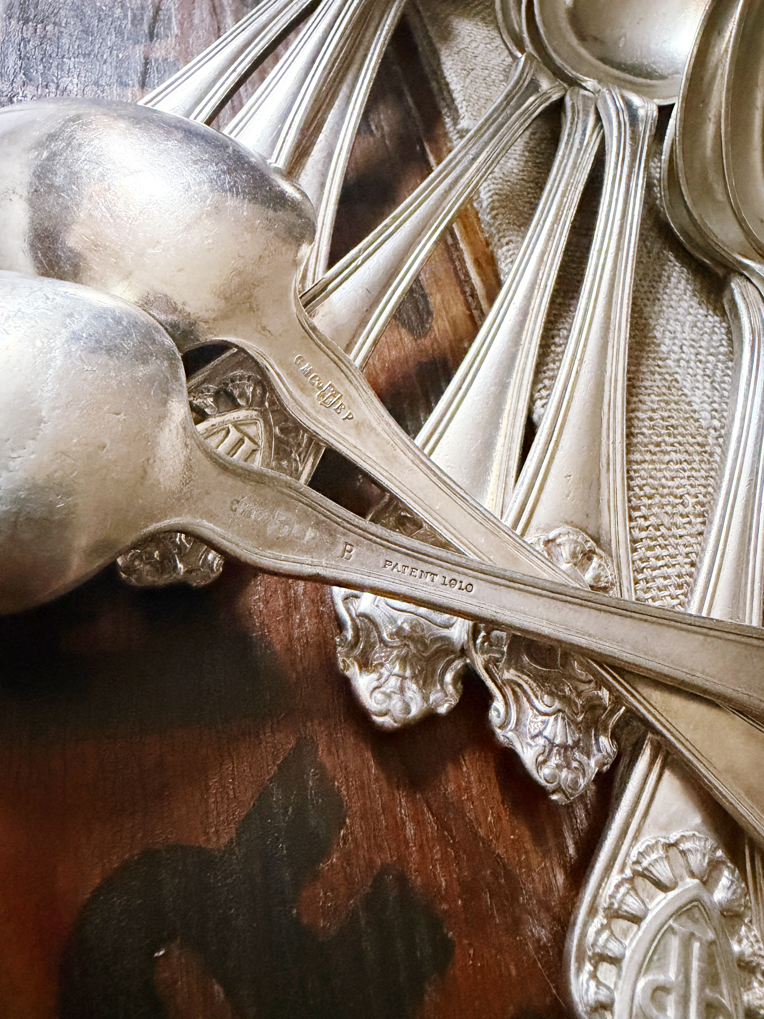 Set of 12 Silver Plated Table Spoons from The Plaza Hotel NYC