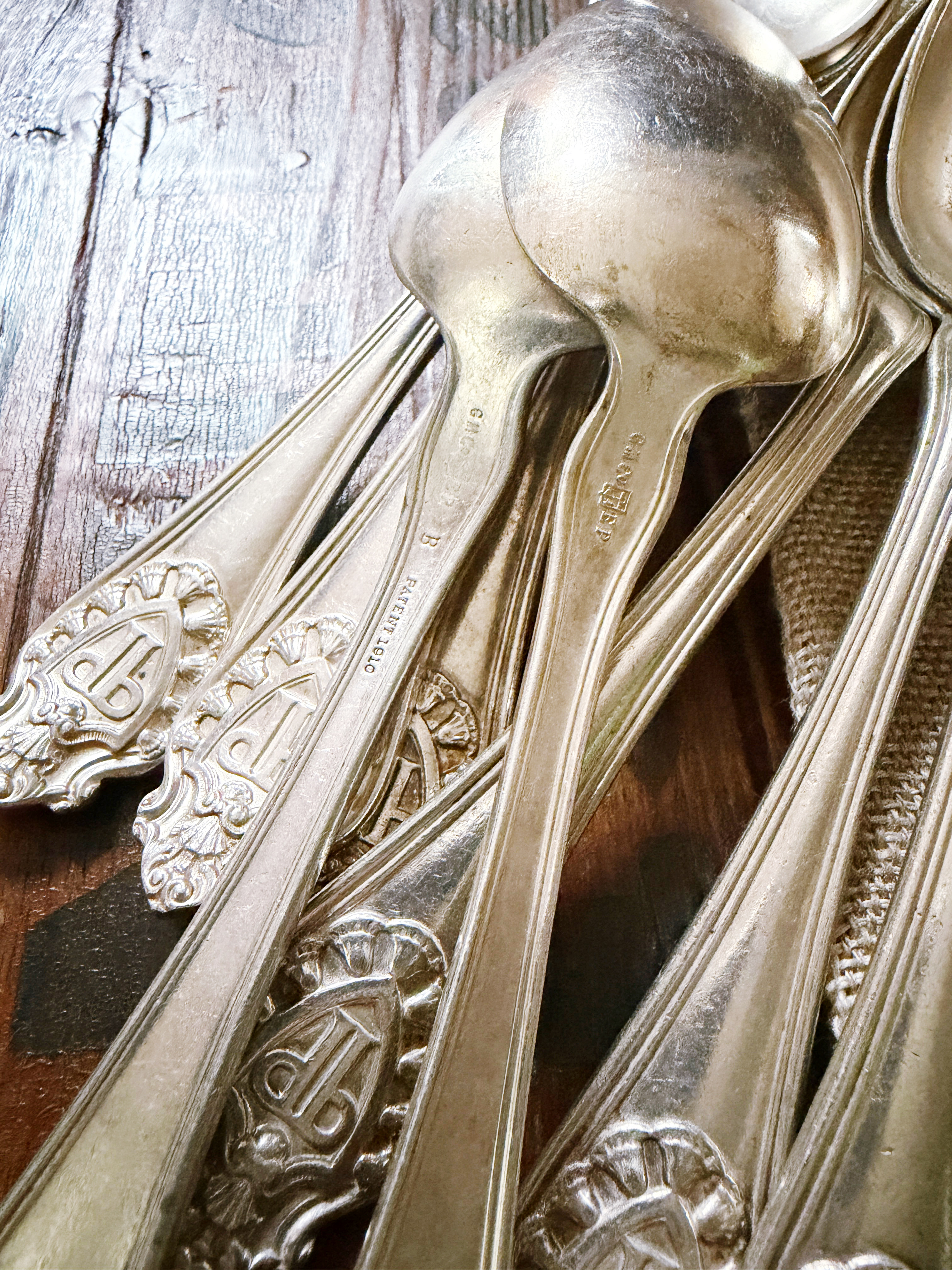 Set of 12 Silver Plated Table Spoons from The Plaza Hotel NYC