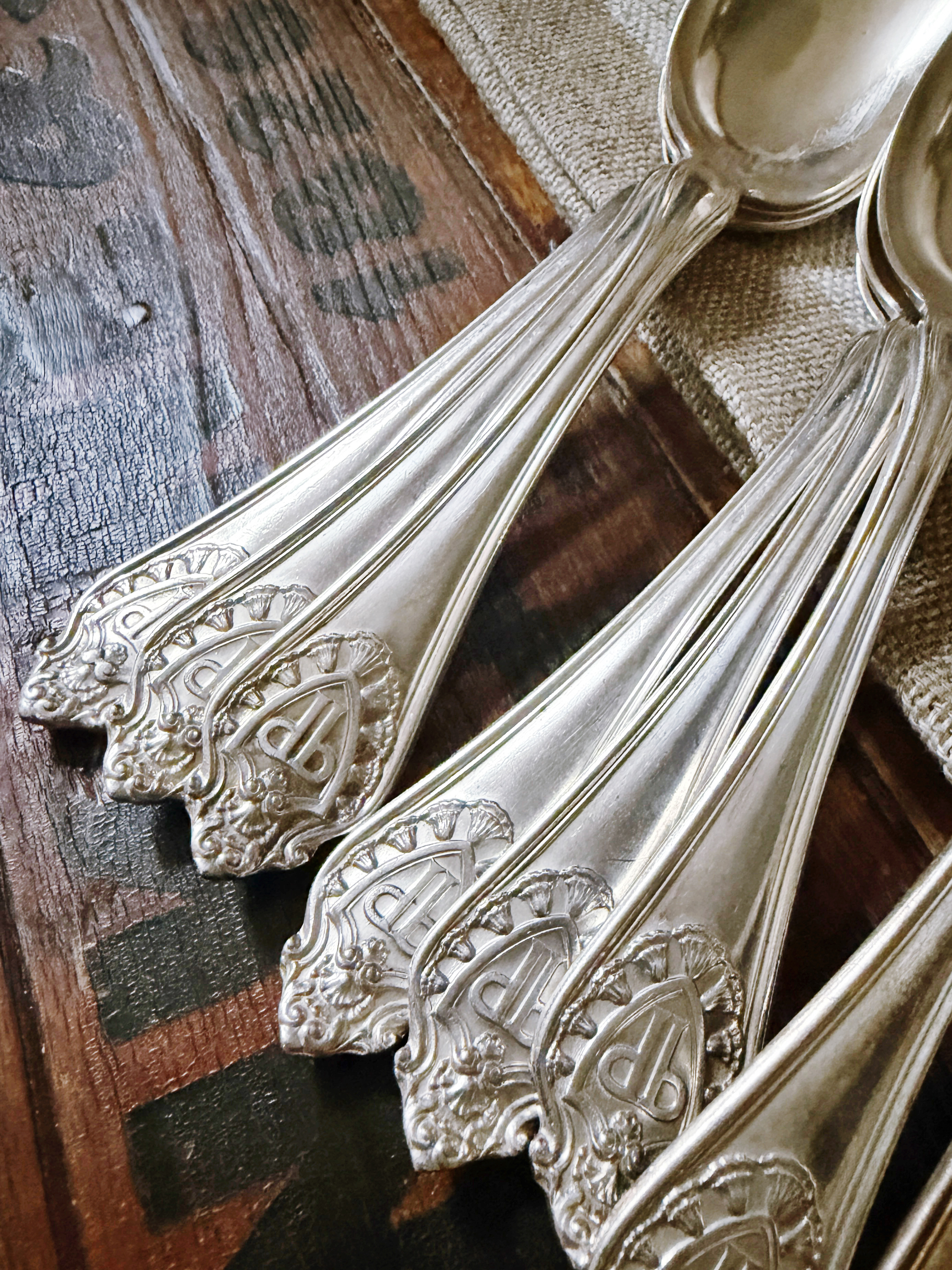 Set of 12 Silver Plated Teaspoons from The Plaza Hotel NYC