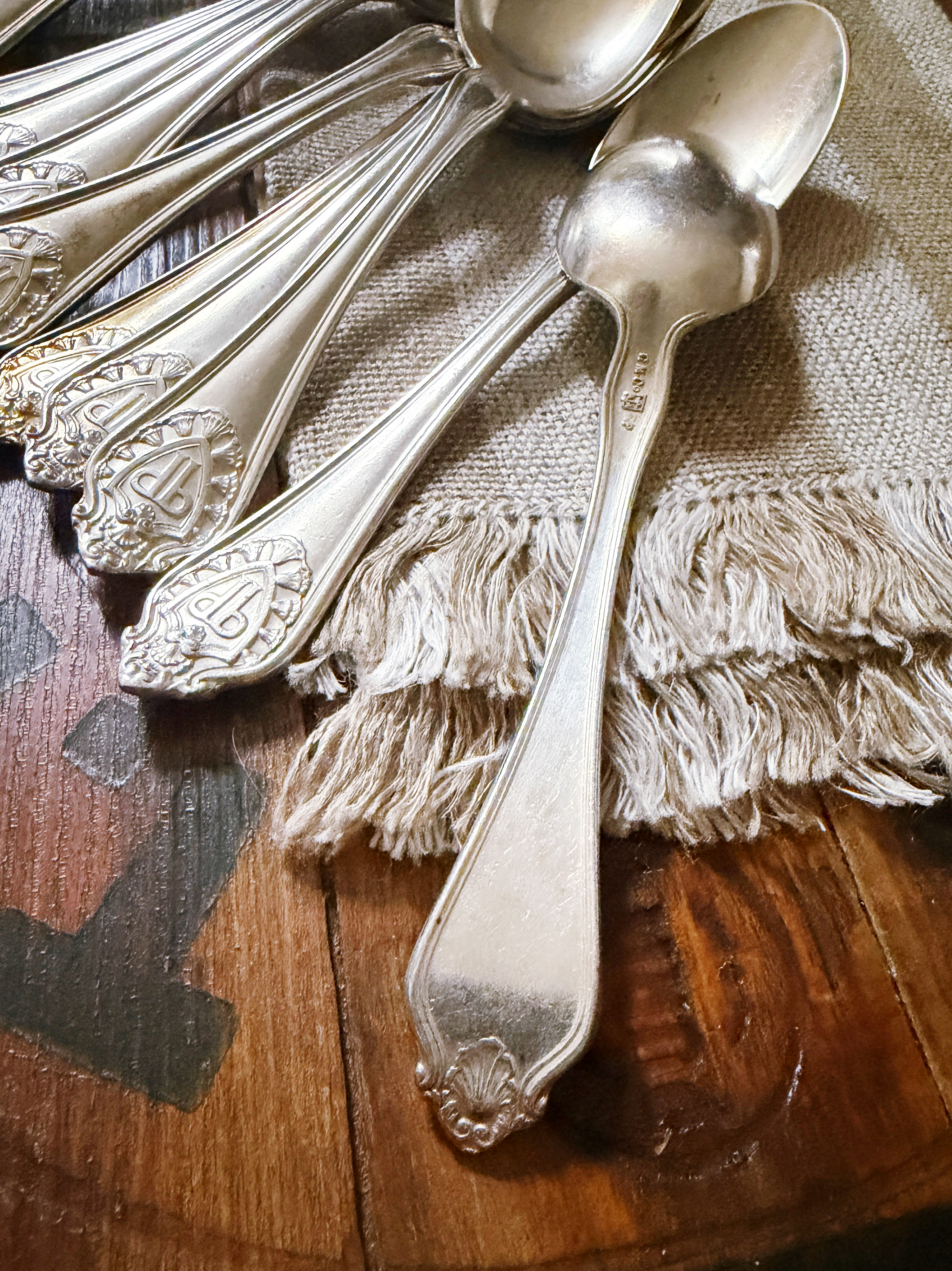 Set of 12 Silver Plated Teaspoons from The Plaza Hotel NYC
