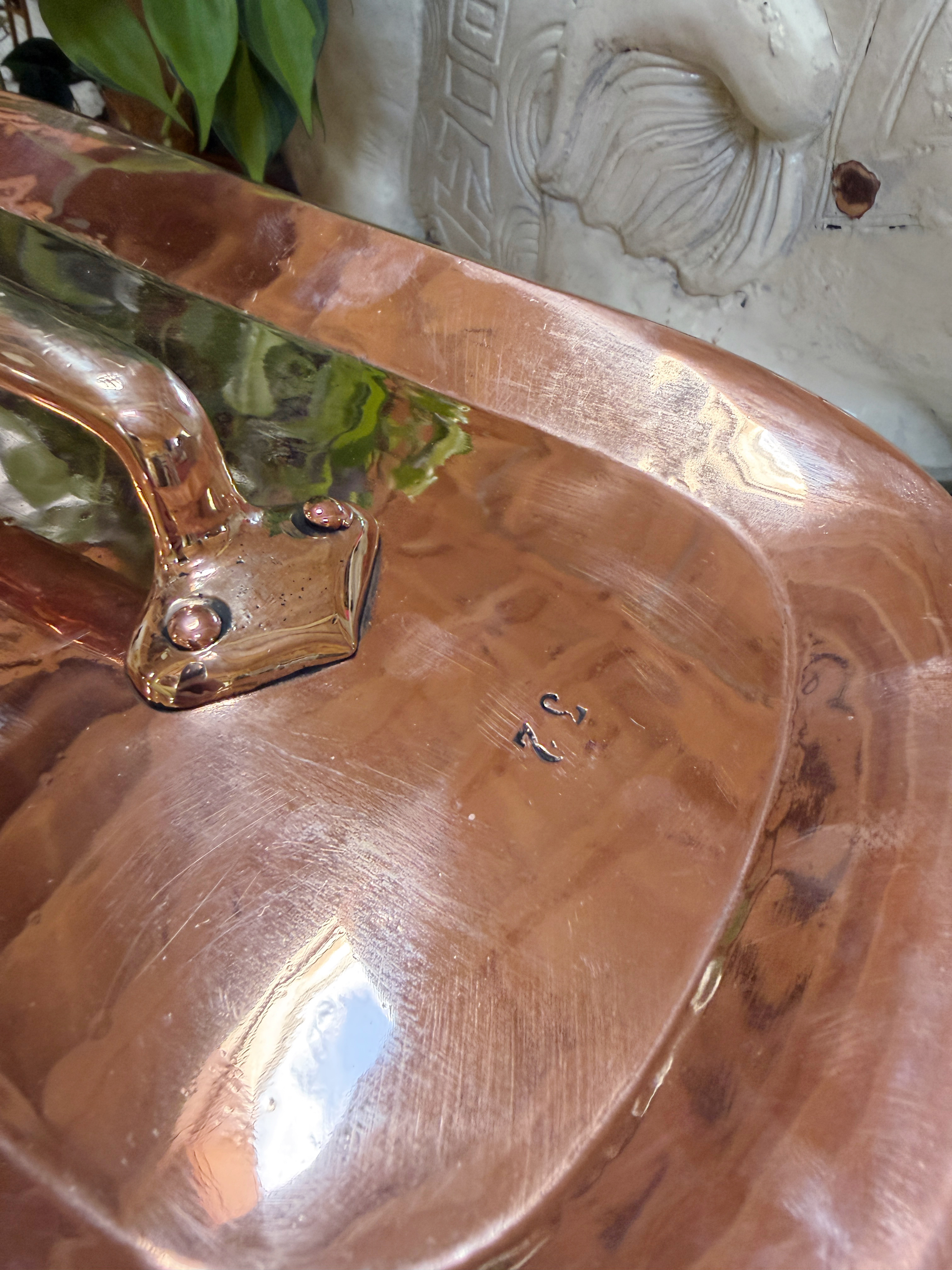 Antique Grands Magasins de Printemp Copper Daubiere 