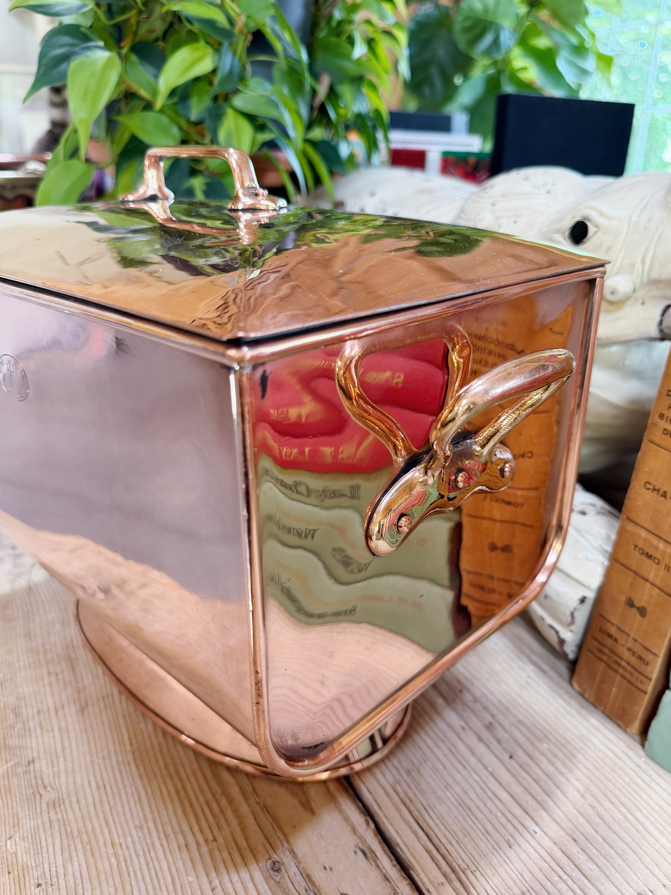 Antique French Copper Fromage Blanc Incubator