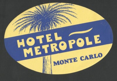 Antique French Copper Patisserie Bowl from Hotel Metropole Monte-Carlo