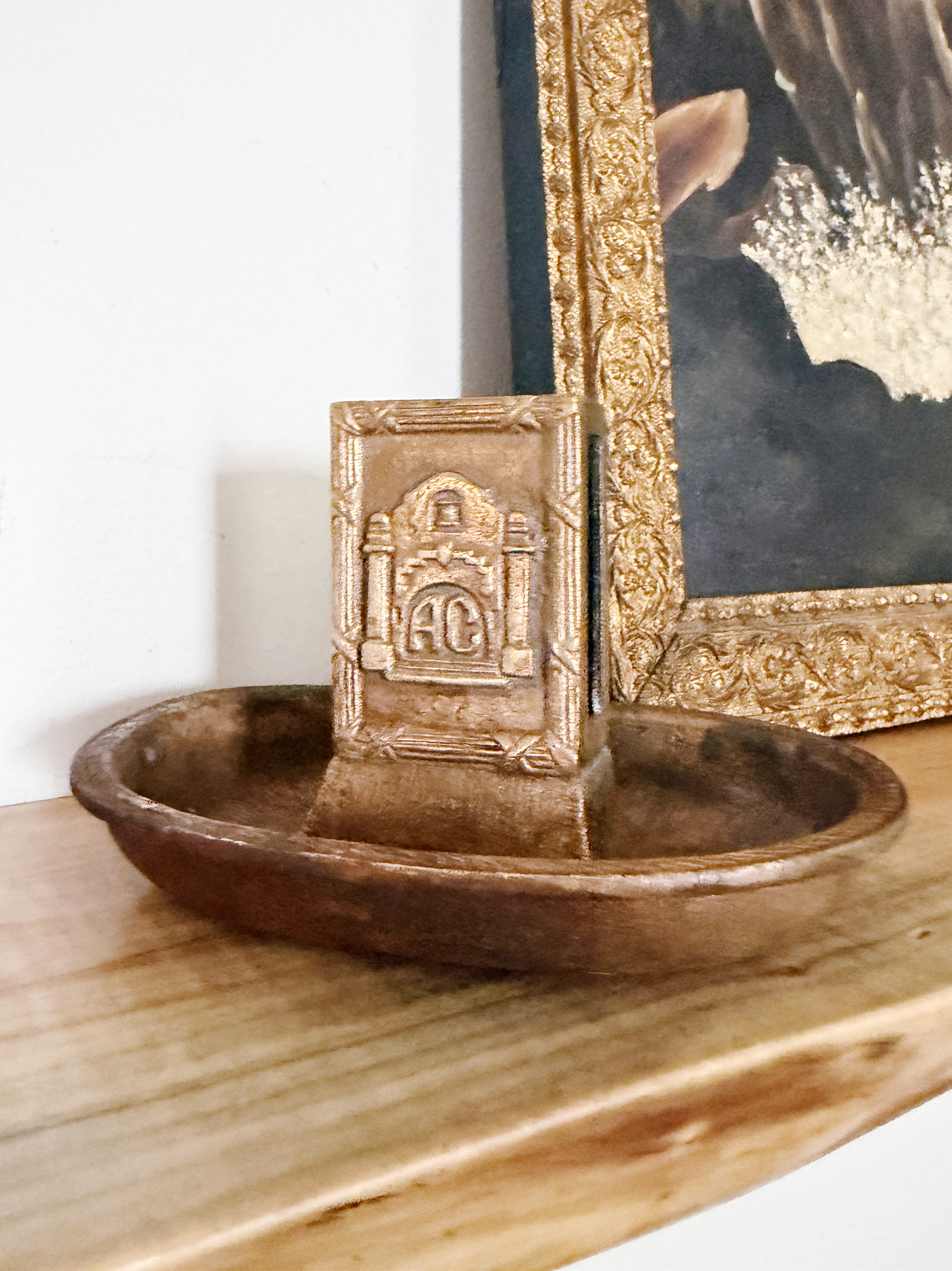 Vintage Bronze Matchbox Holder from Hotel Agua Caliente in Tijuana