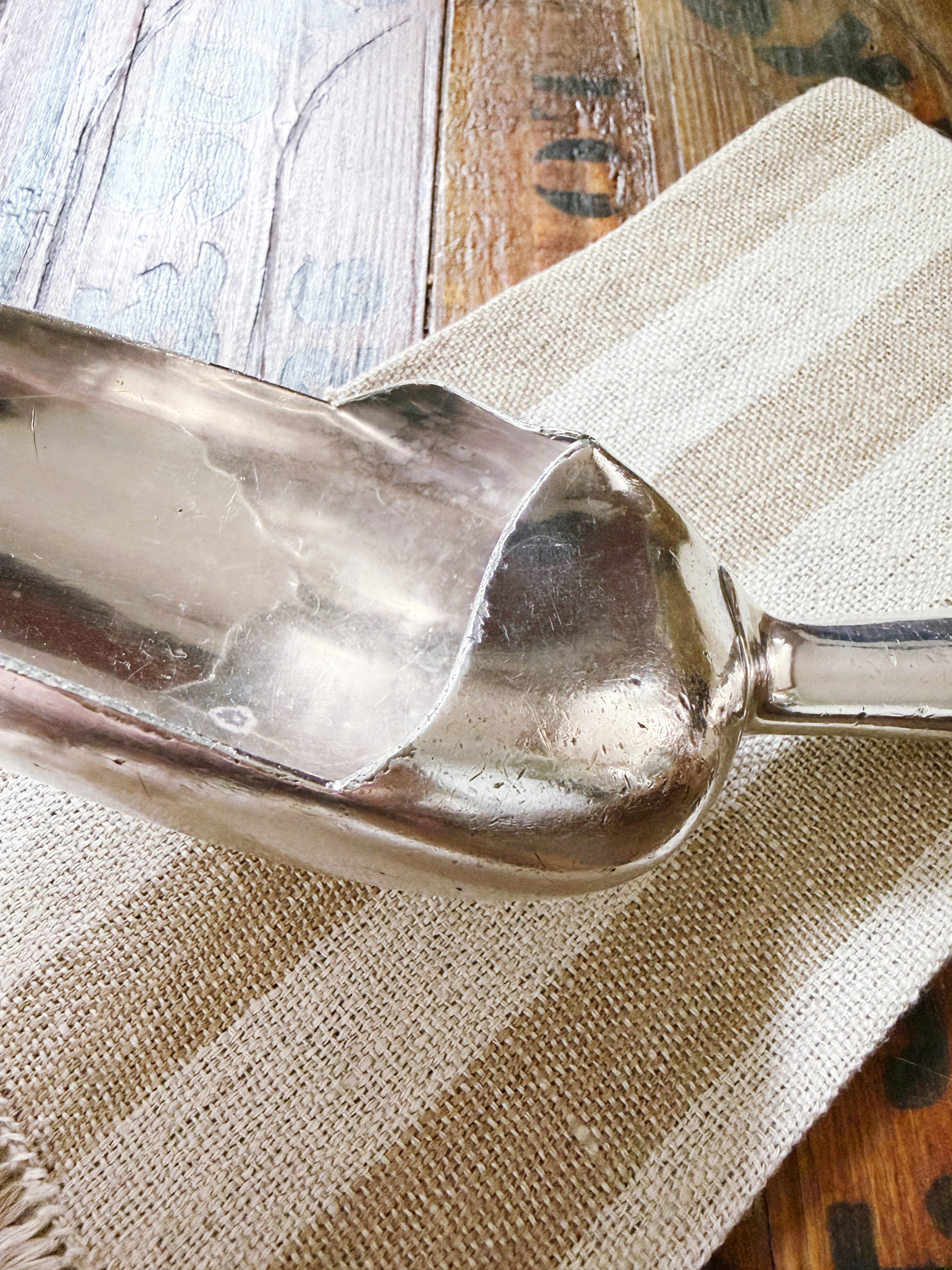 Antique Hotel Silver Ice Scoop