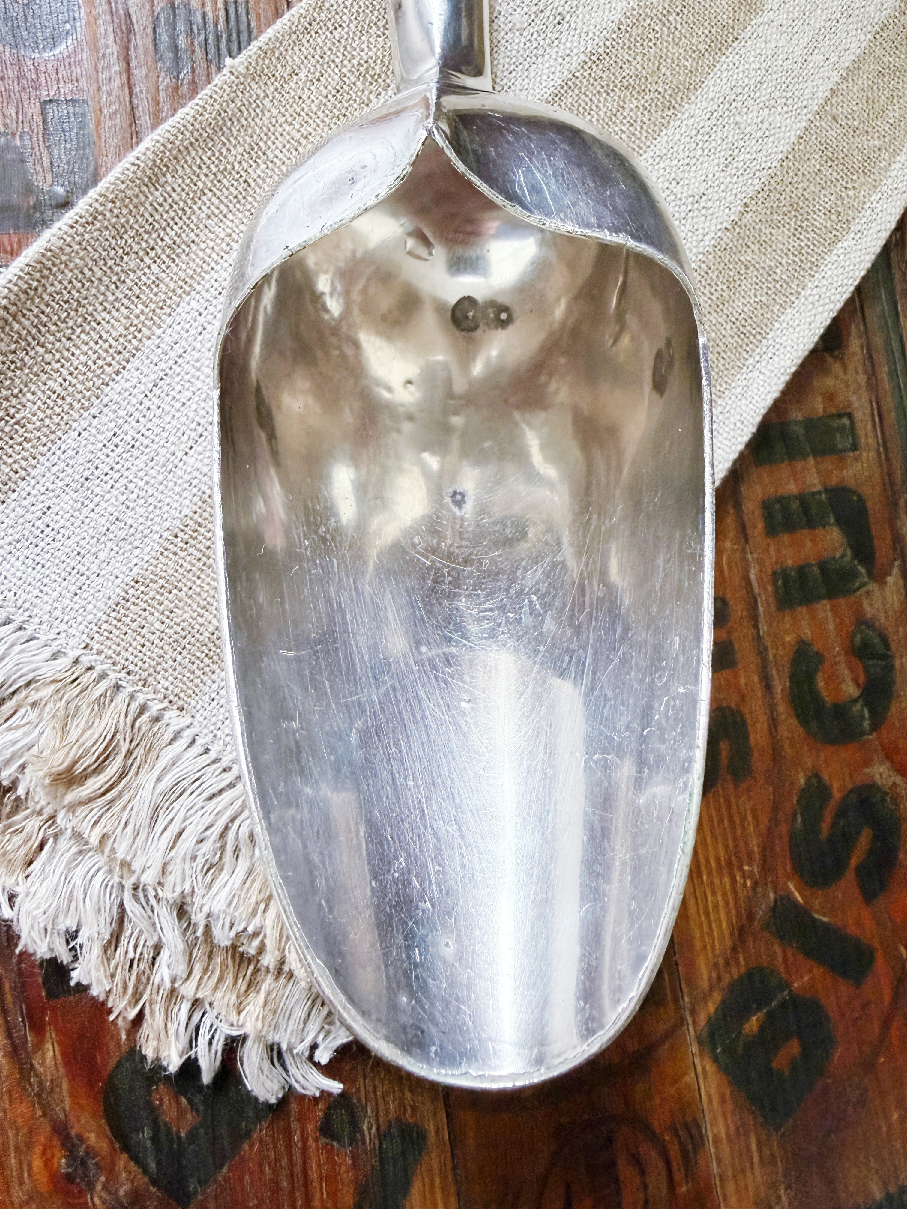 Antique Hotel Silver Ice Scoop