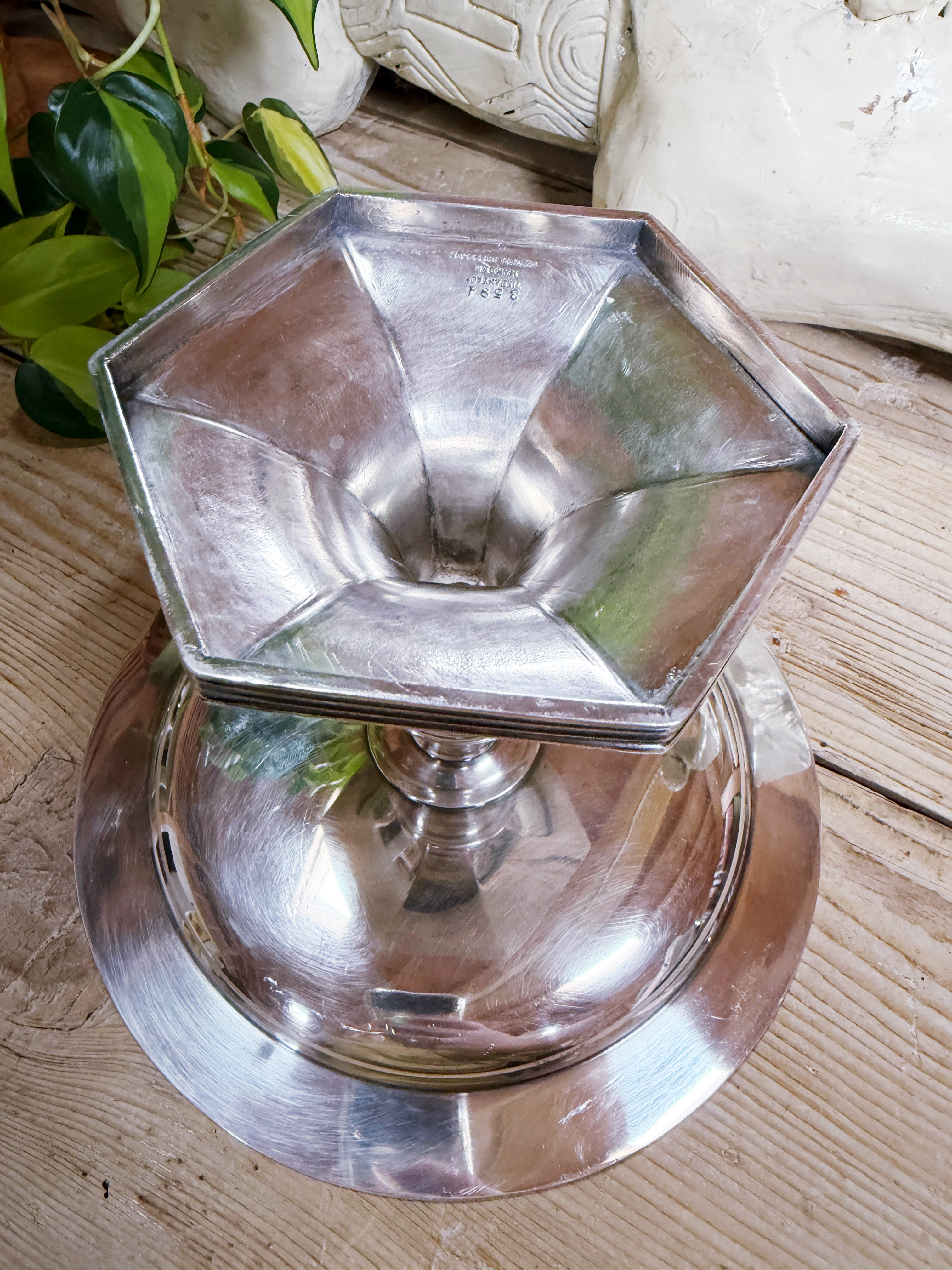 Antique Tiffany & Co Silver Plated Dessert Stand