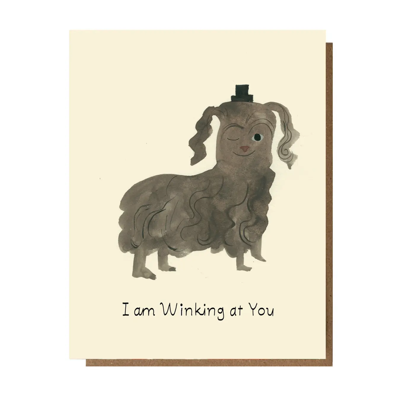 Winking At You Greeting Card