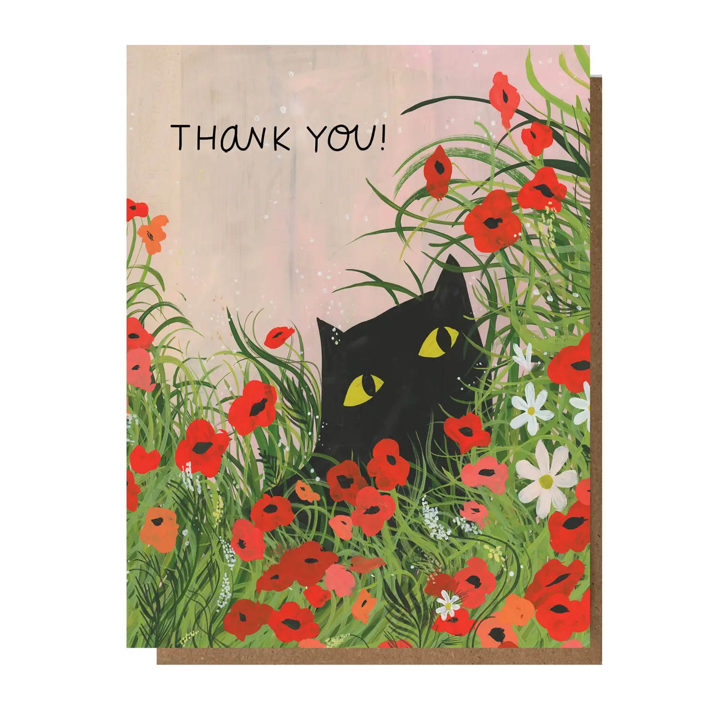 Thank You Kitty Greeting Card